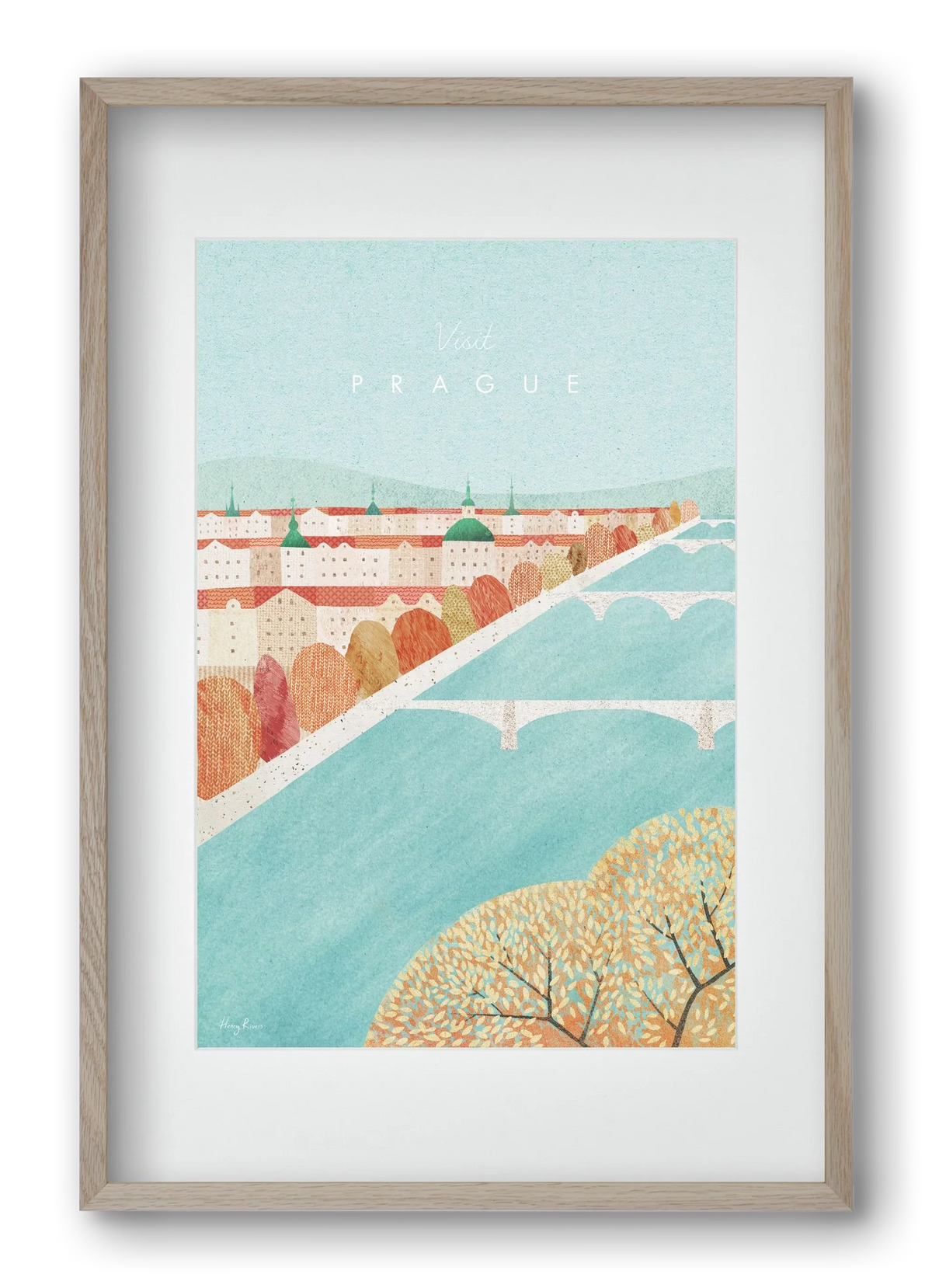 Prague Travel Poster - artbridge