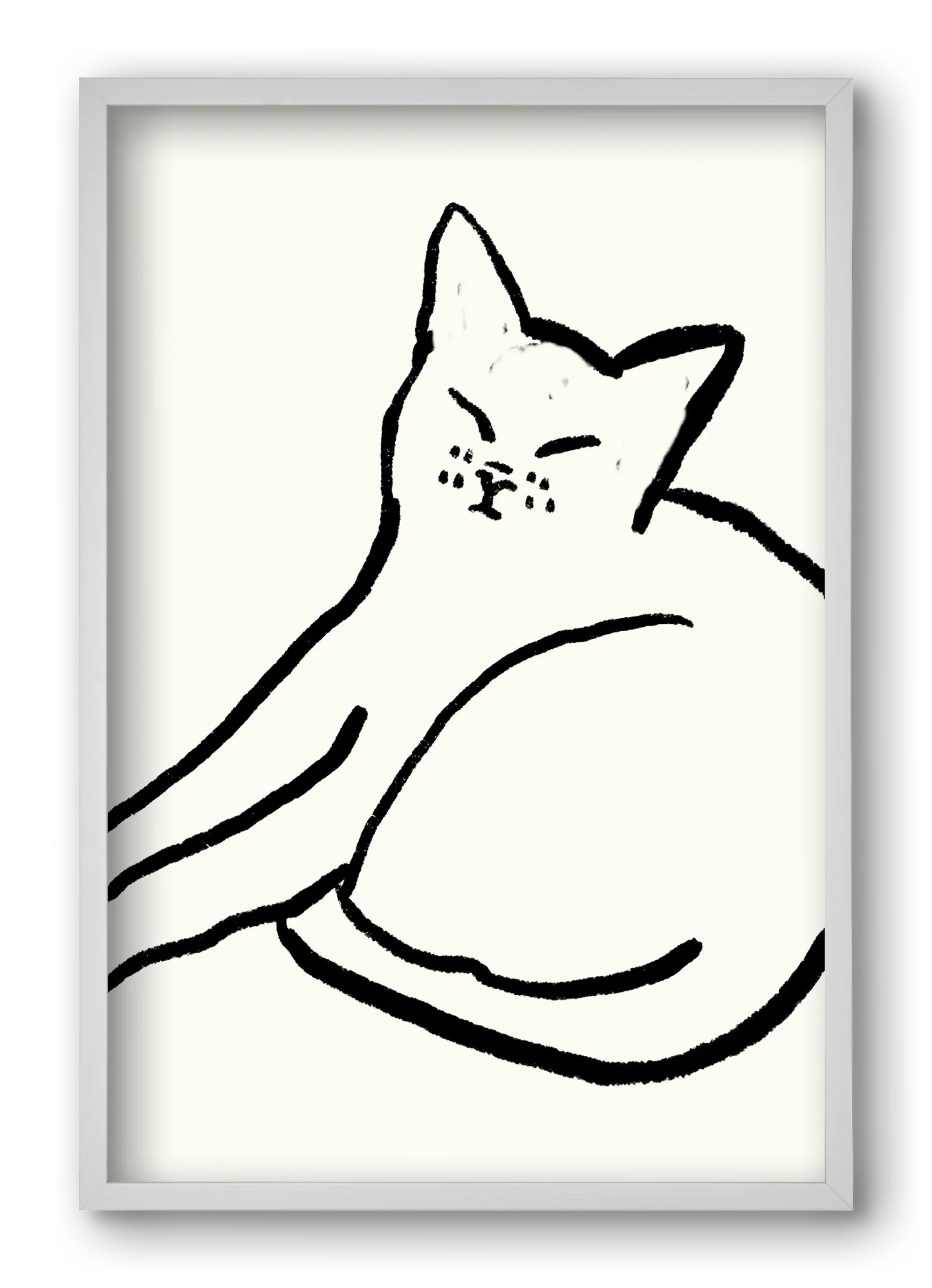 Good Morning Monochrome Cat - artbridge