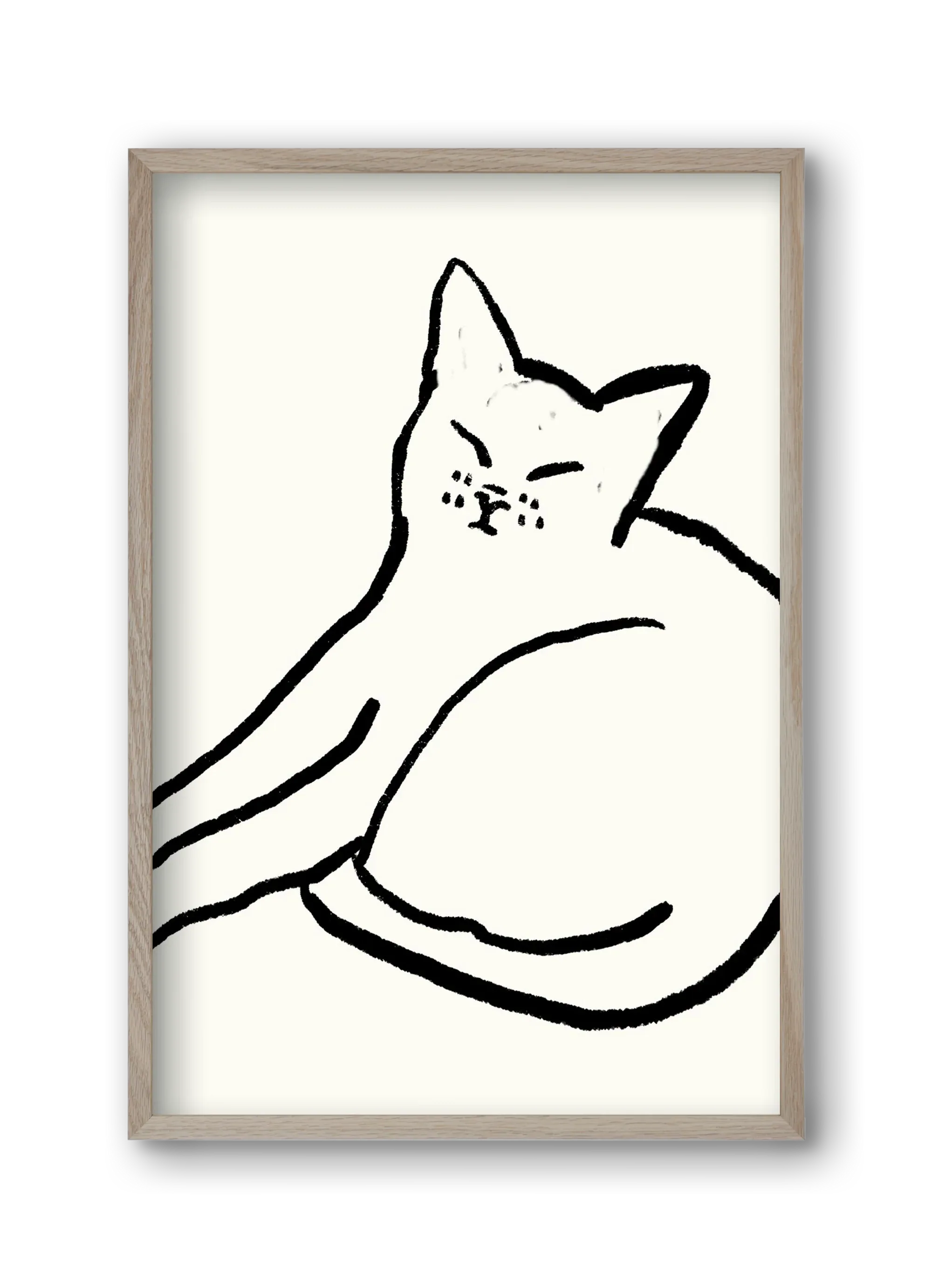 Good Morning Monochrome Cat - artbridge