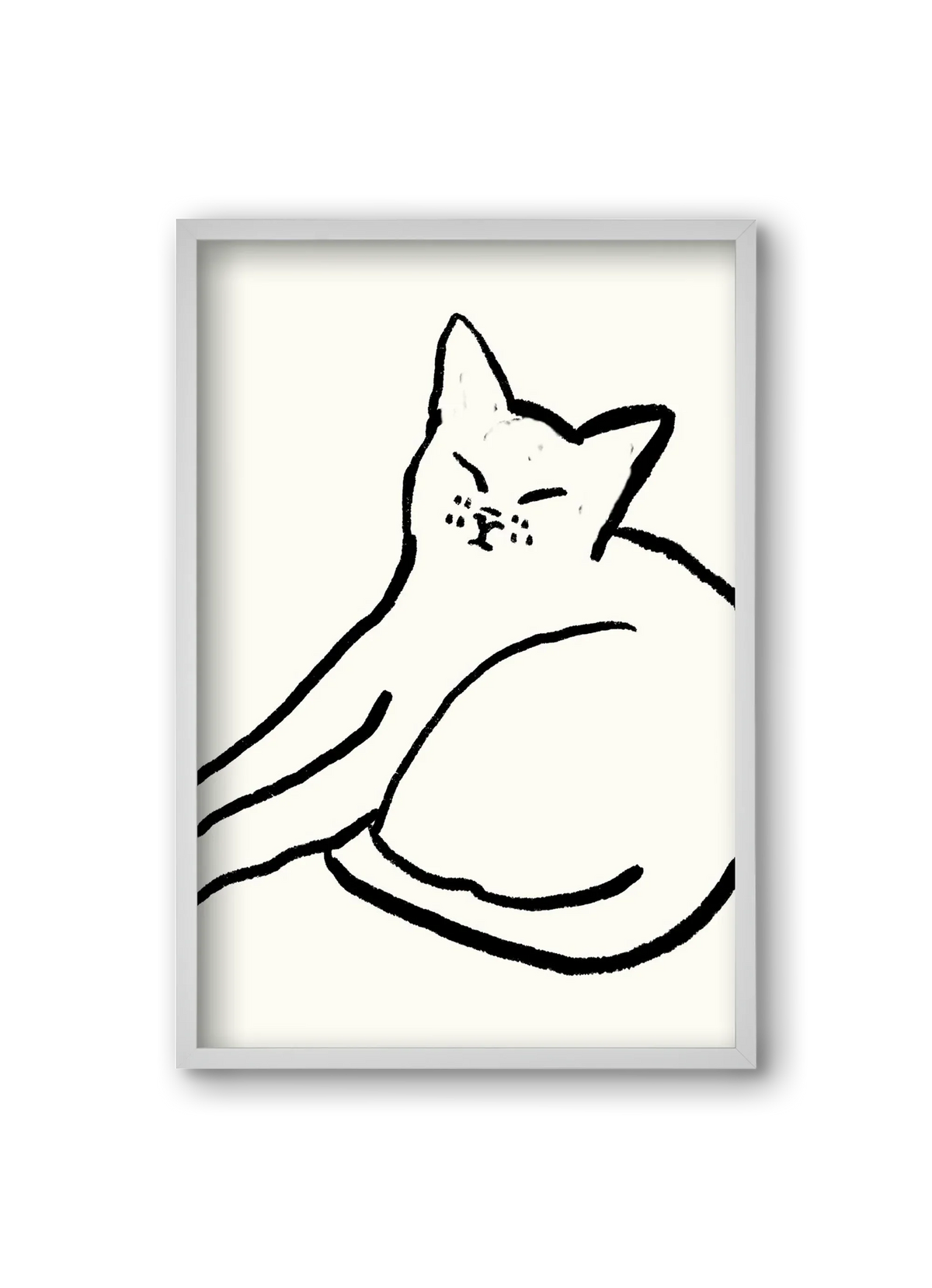 Good Morning Monochrome Cat - artbridge