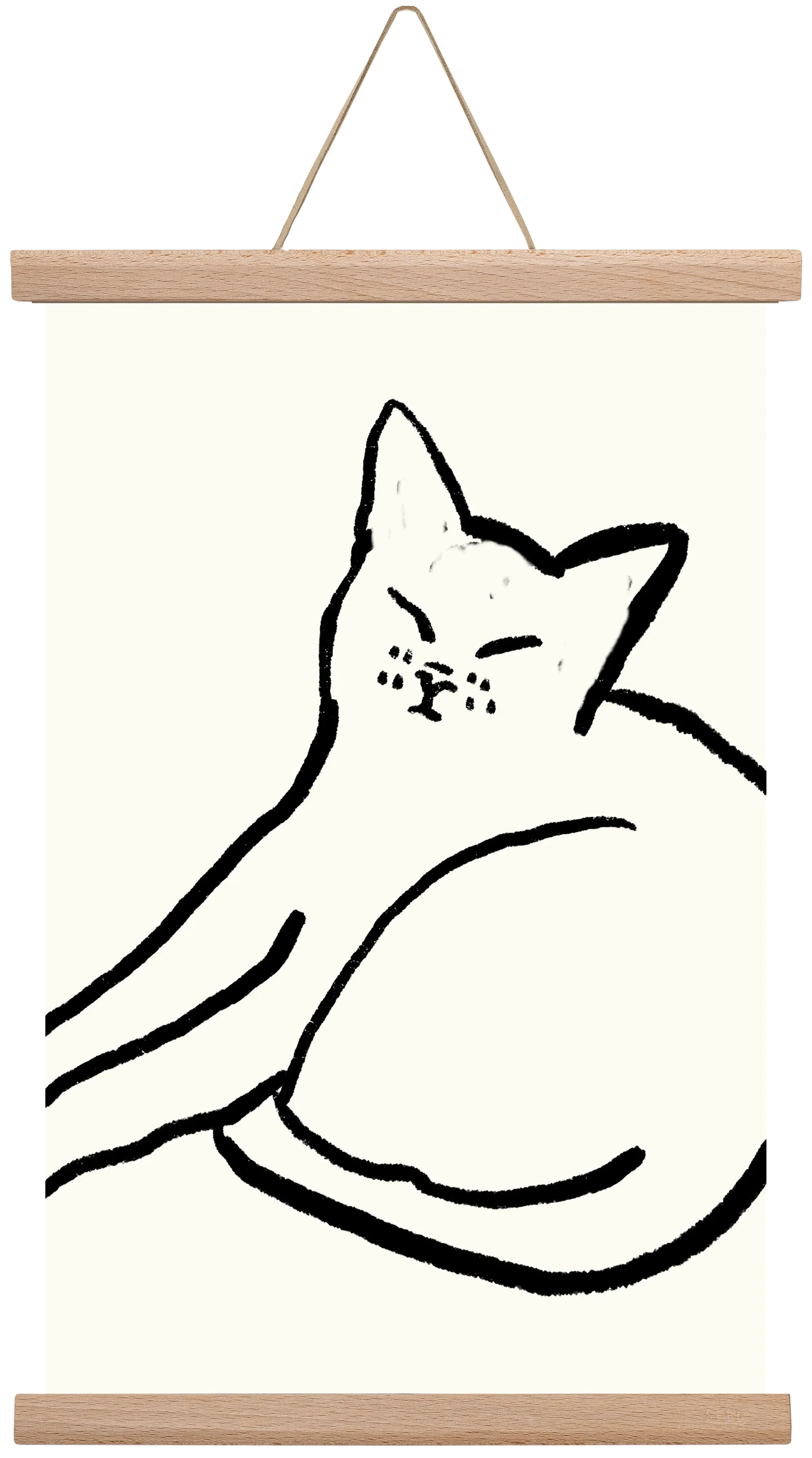 Good Morning Monochrome Cat - artbridge