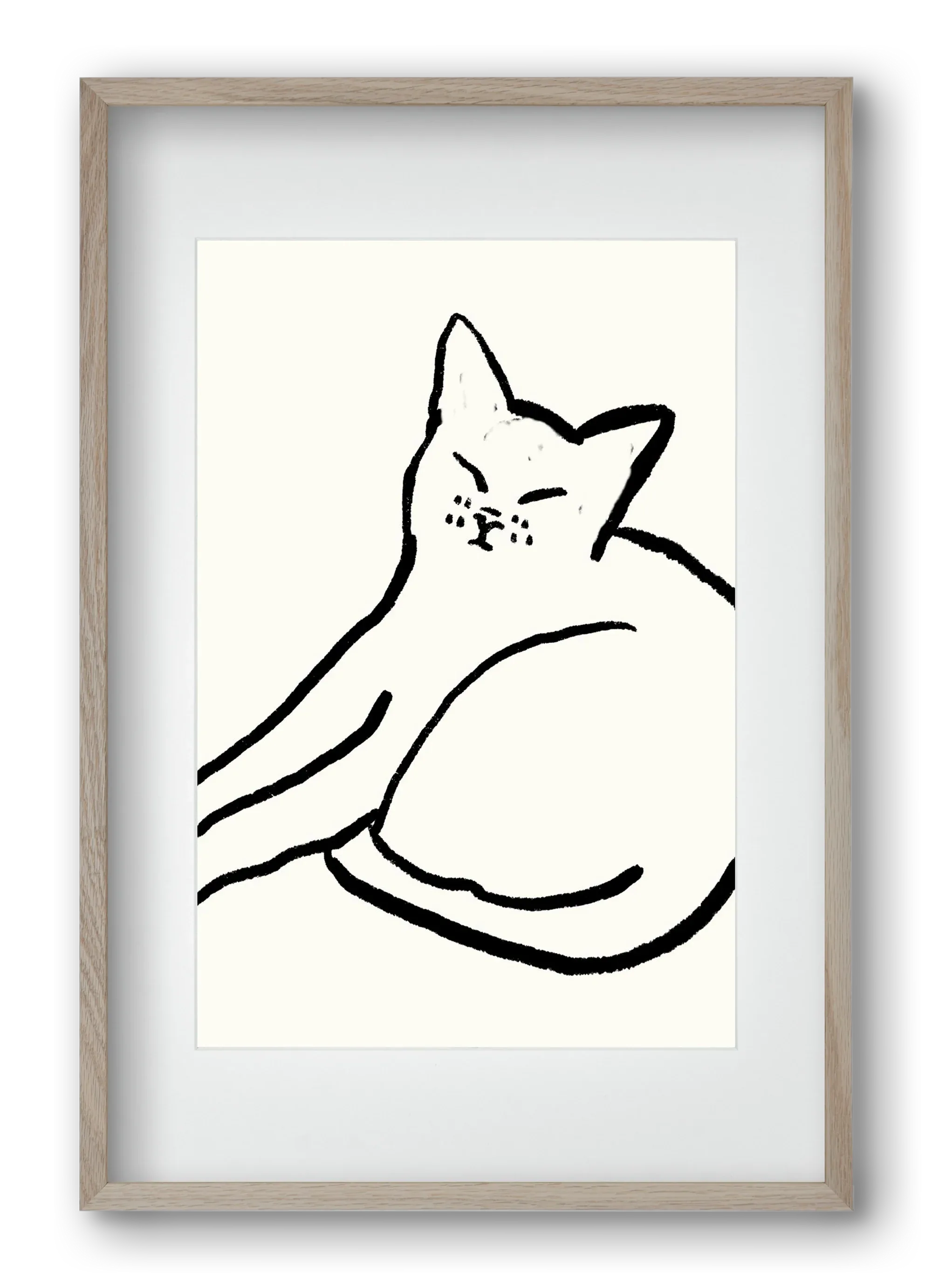 Good Morning Monochrome Cat - artbridge