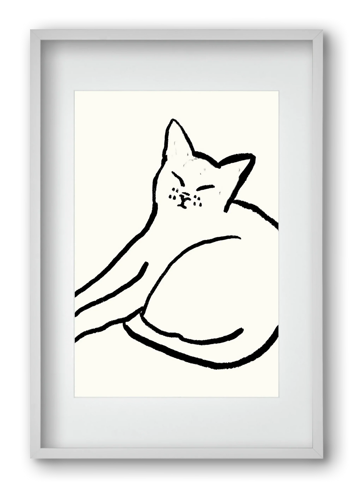 Good Morning Monochrome Cat - artbridge