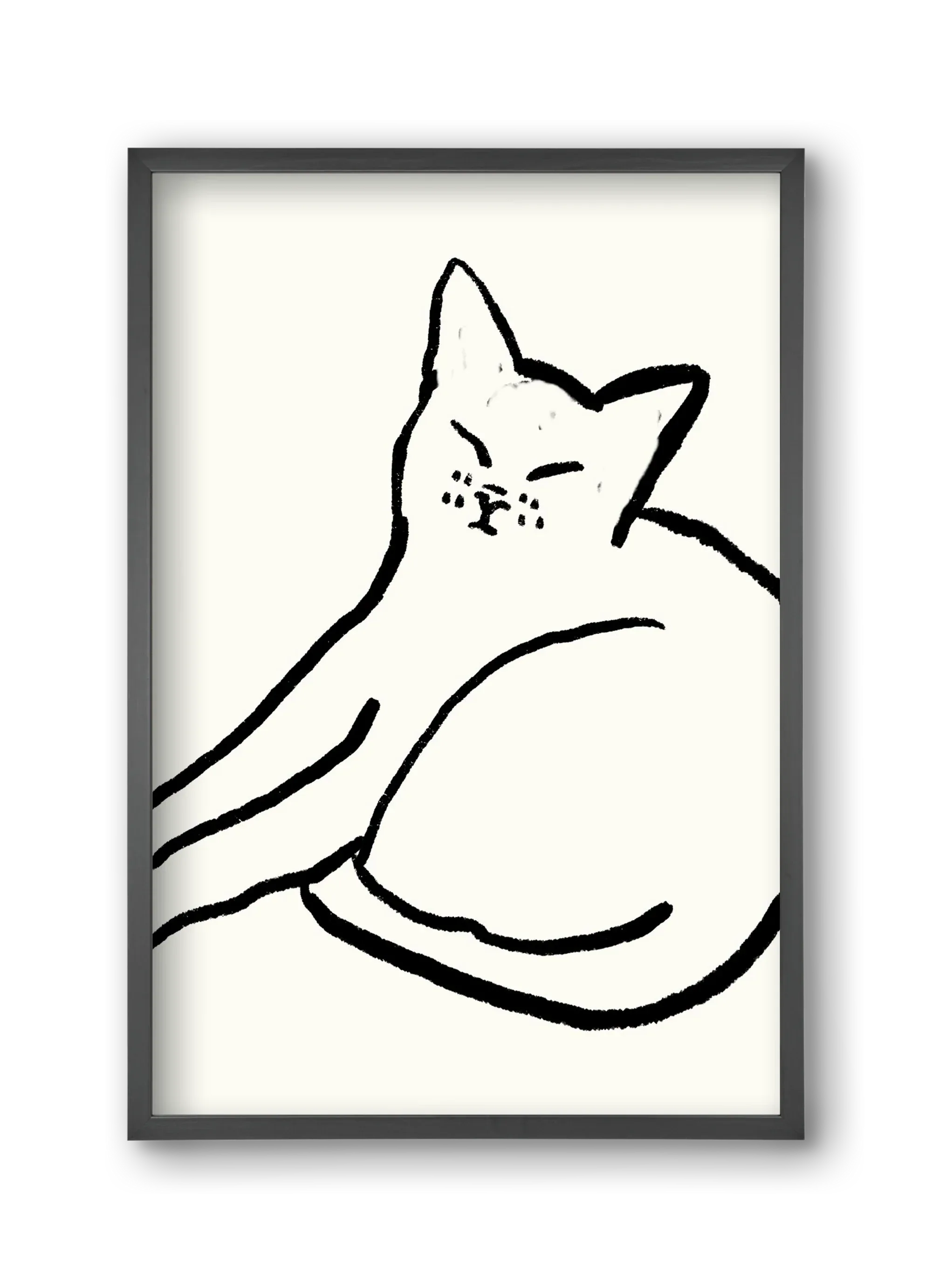 Good Morning Monochrome Cat - artbridge