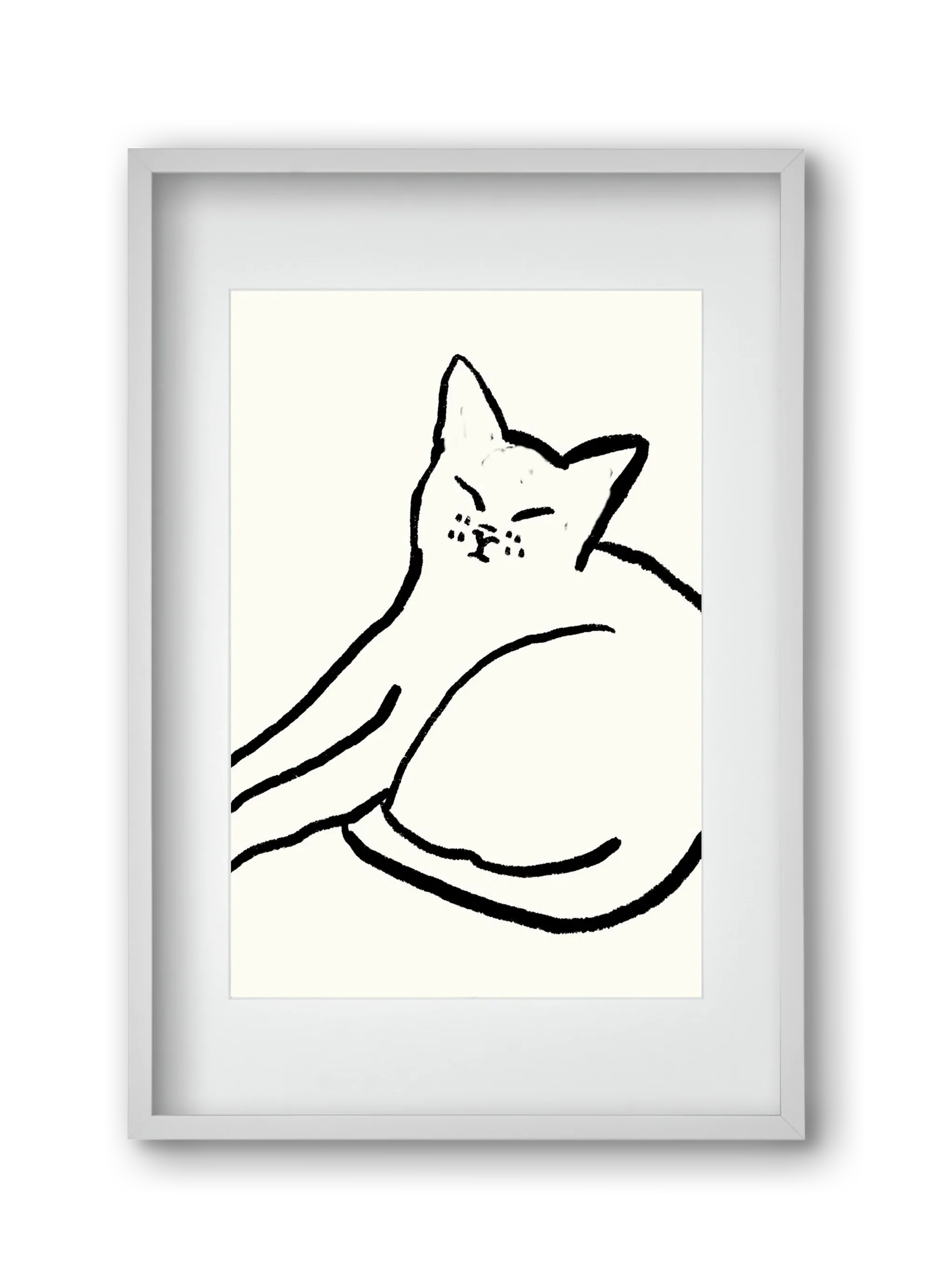 Good Morning Monochrome Cat - artbridge