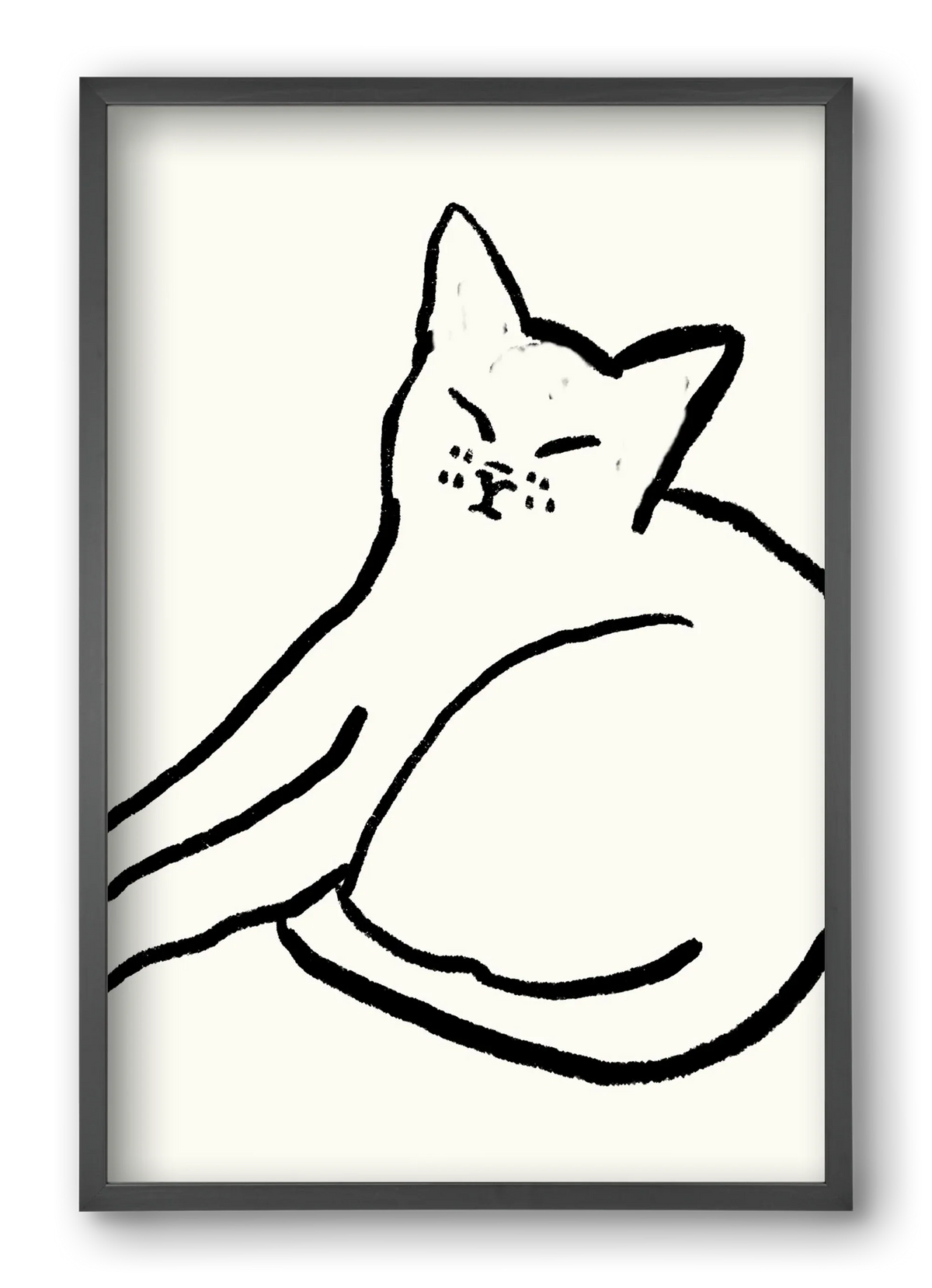 Good Morning Monochrome Cat - artbridge