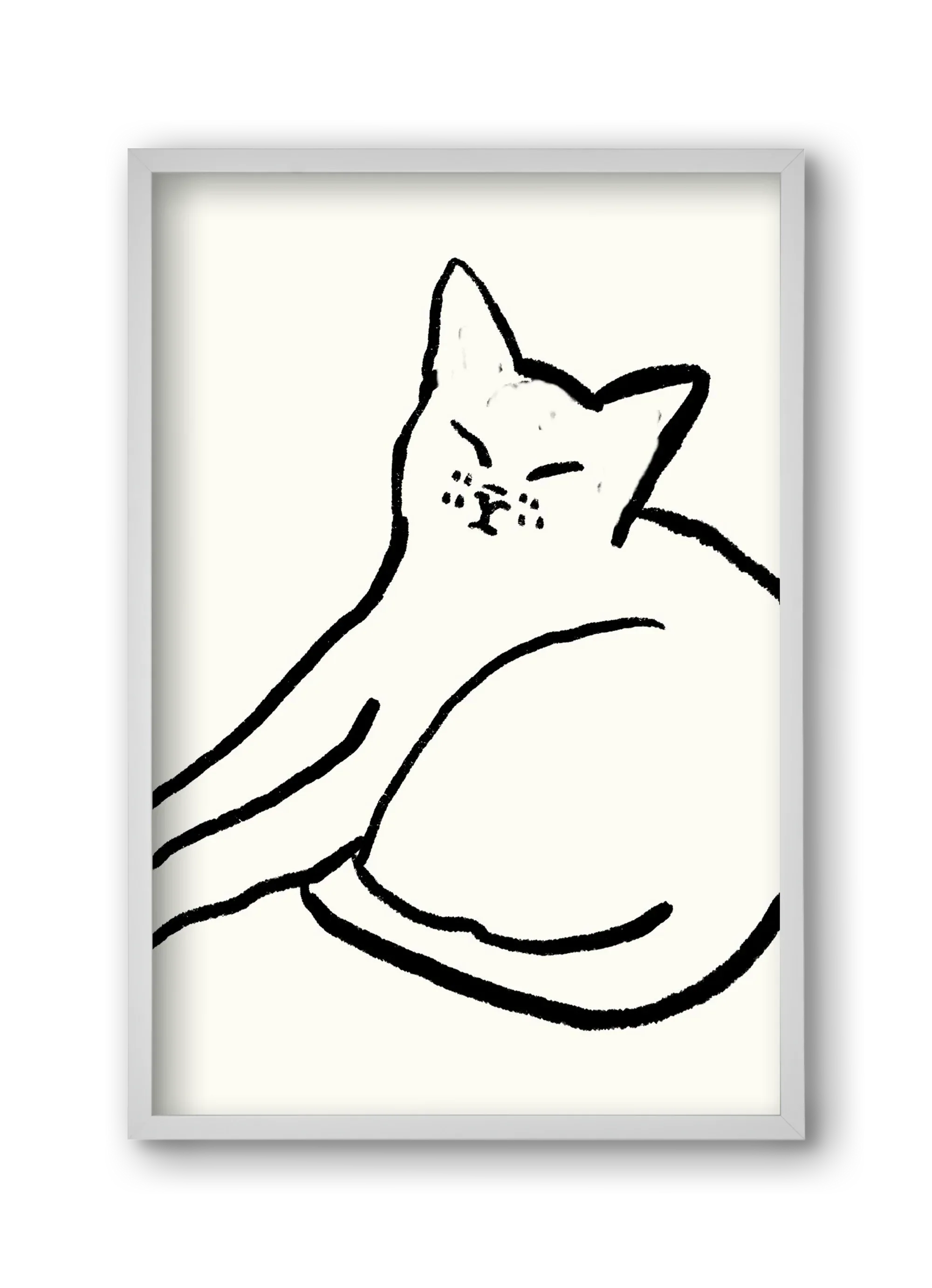 Good Morning Monochrome Cat - artbridge