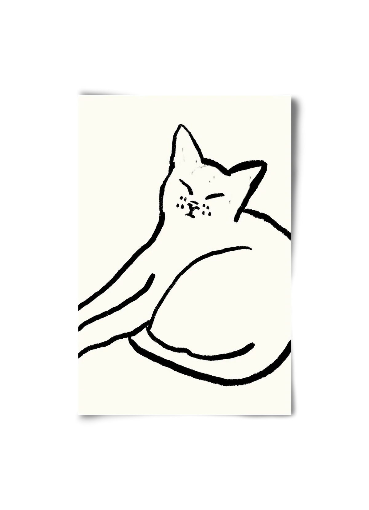 Good Morning Monochrome Cat - artbridge