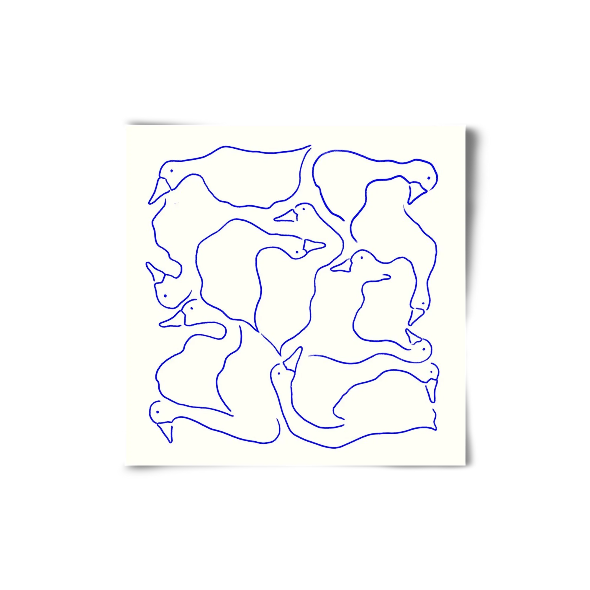 Duck Duck Goose in Blue - artbridge