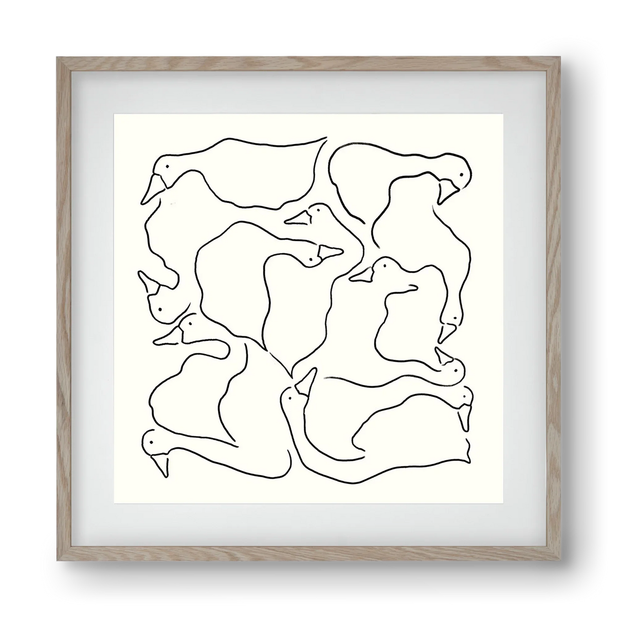 Duck Duck Goose in black and white - artbridge