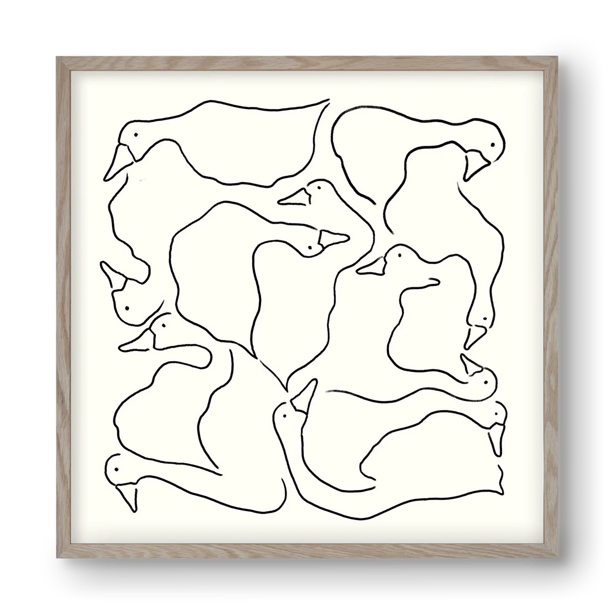 Duck Duck Goose in black and white - artbridge