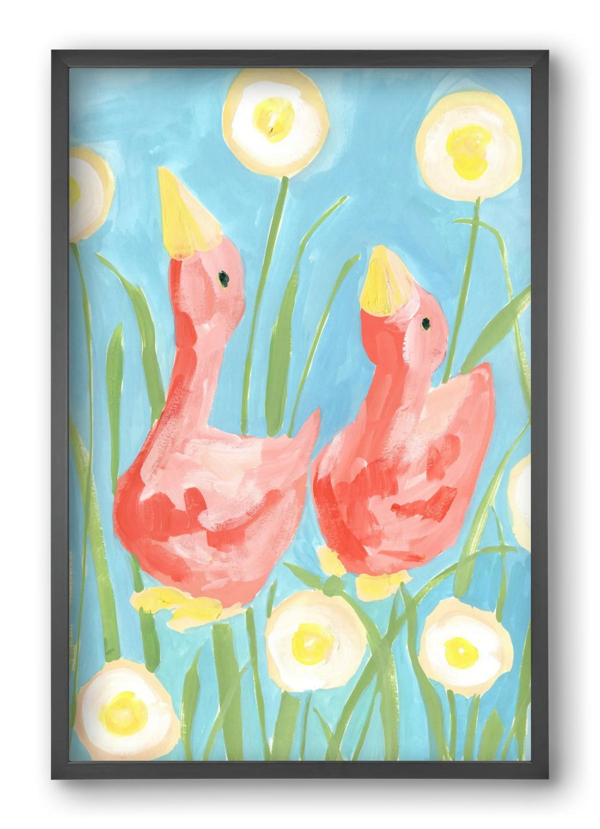 Coral Geese In The Garde - artbridge