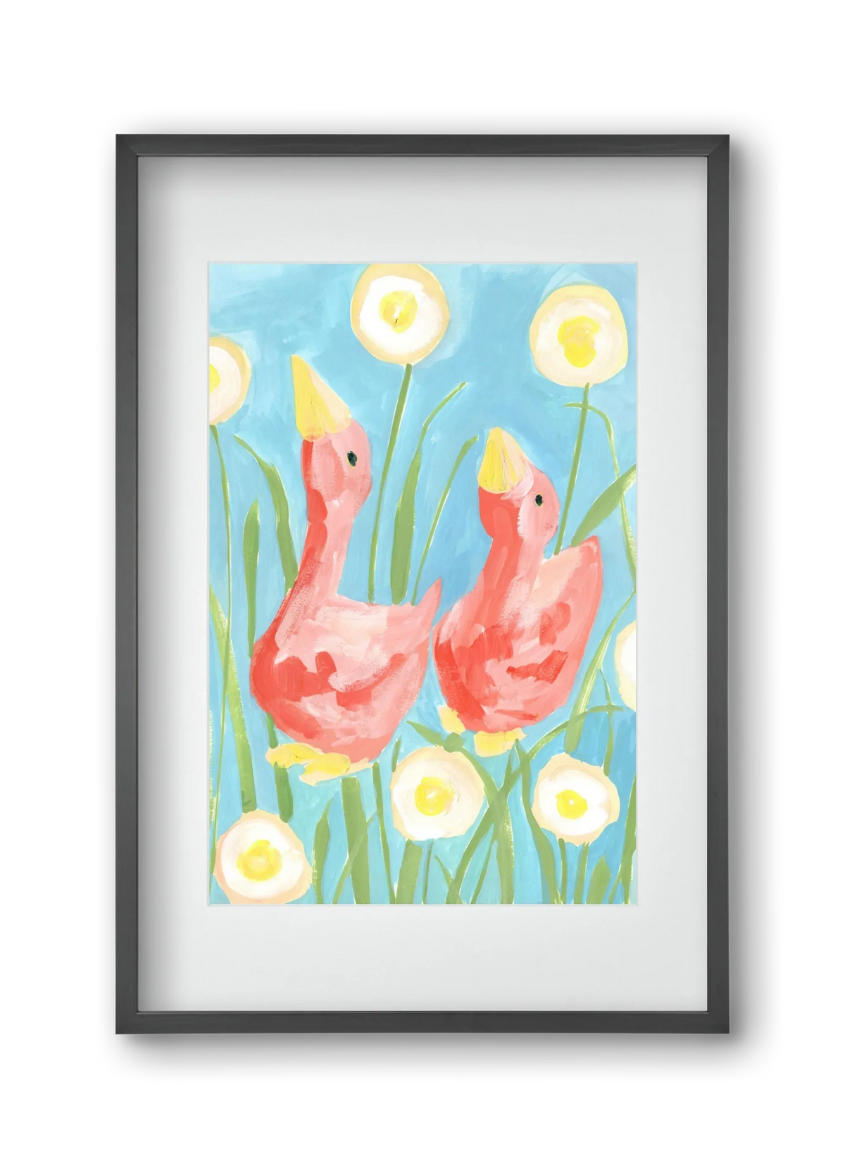 Coral Geese In The Garde - artbridge