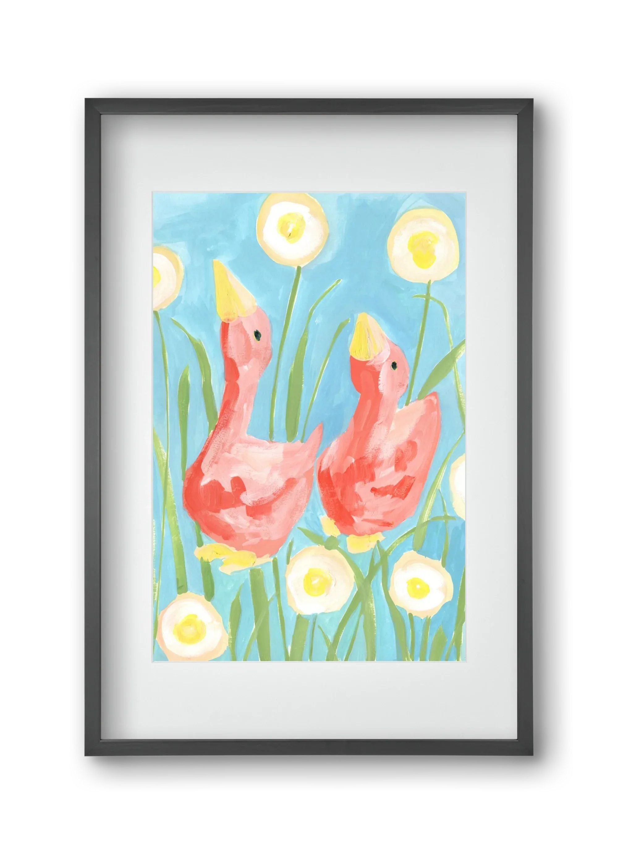 Coral Geese In The Garde - artbridge