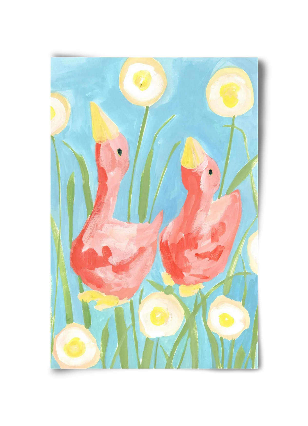 Coral Geese In The Garde - artbridge