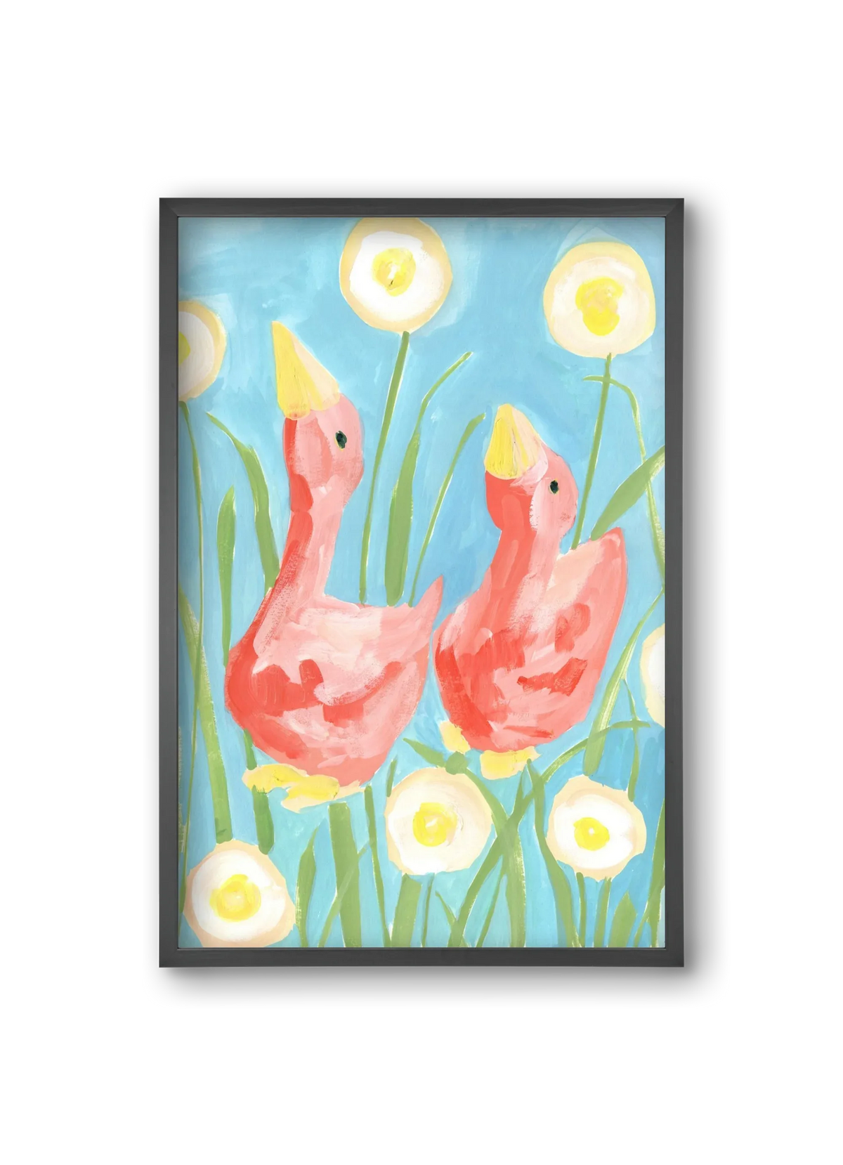 Coral Geese In The Garde - artbridge