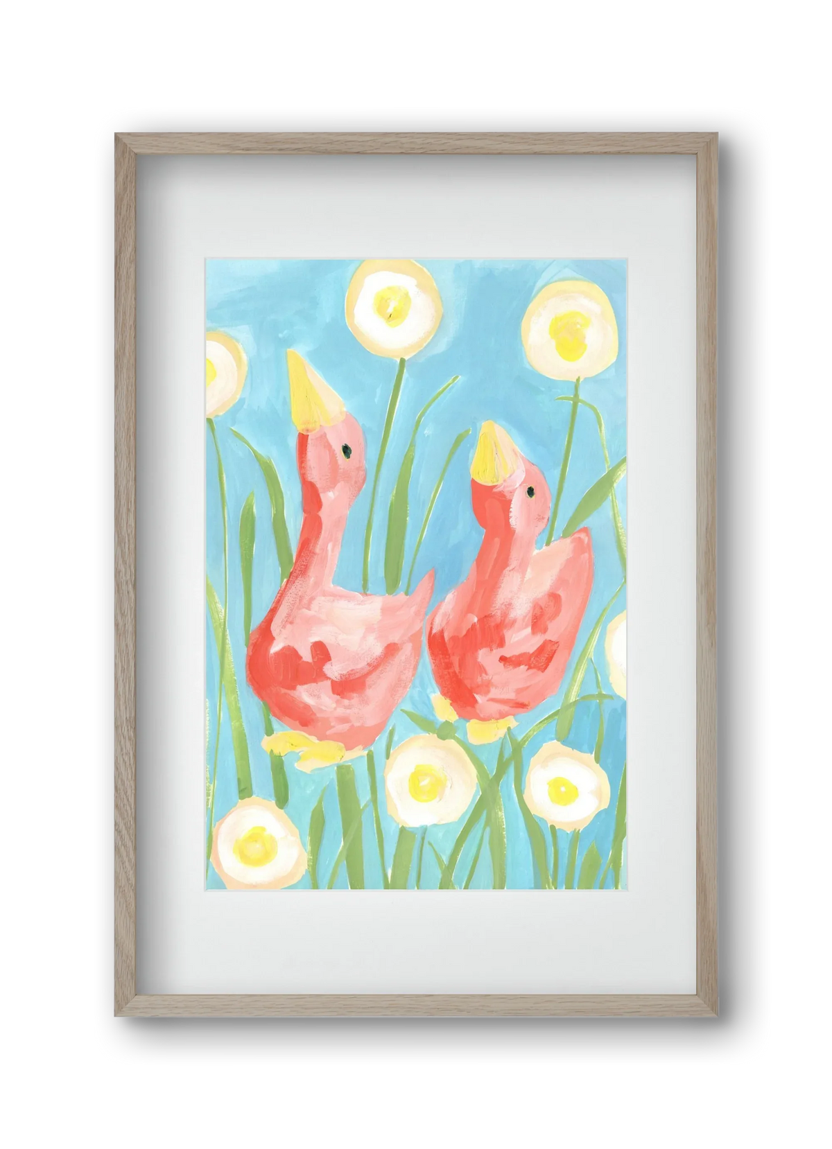 Coral Geese In The Garde - artbridge