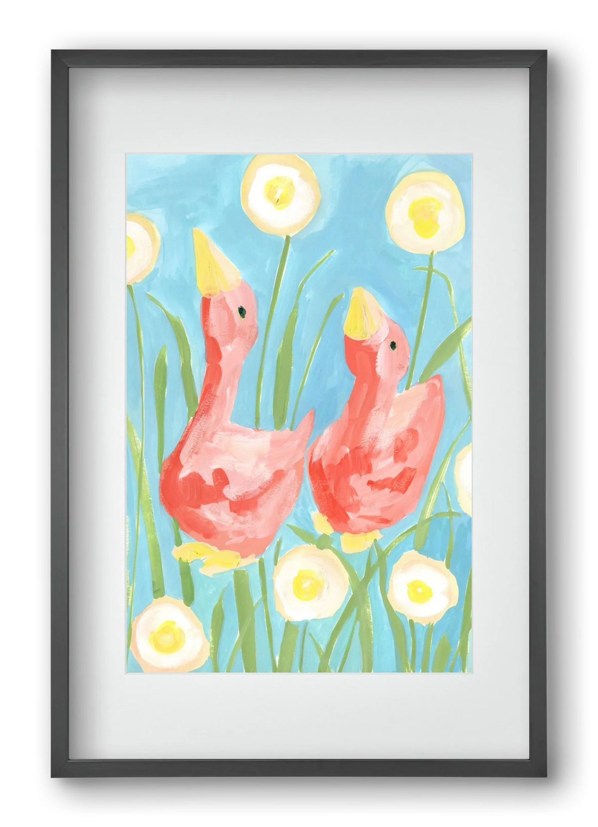 Coral Geese In The Garde - artbridge
