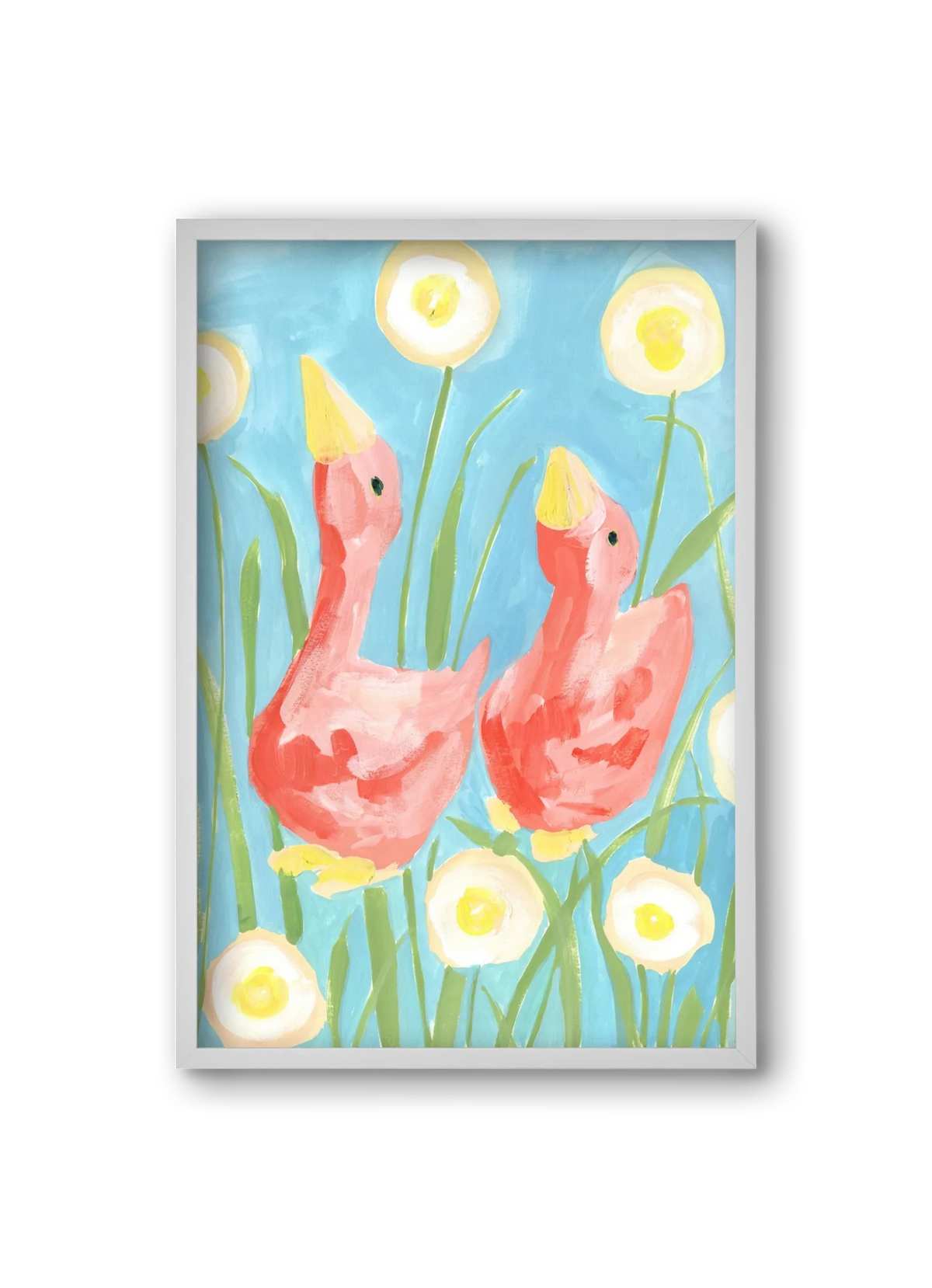 Coral Geese In The Garde - artbridge