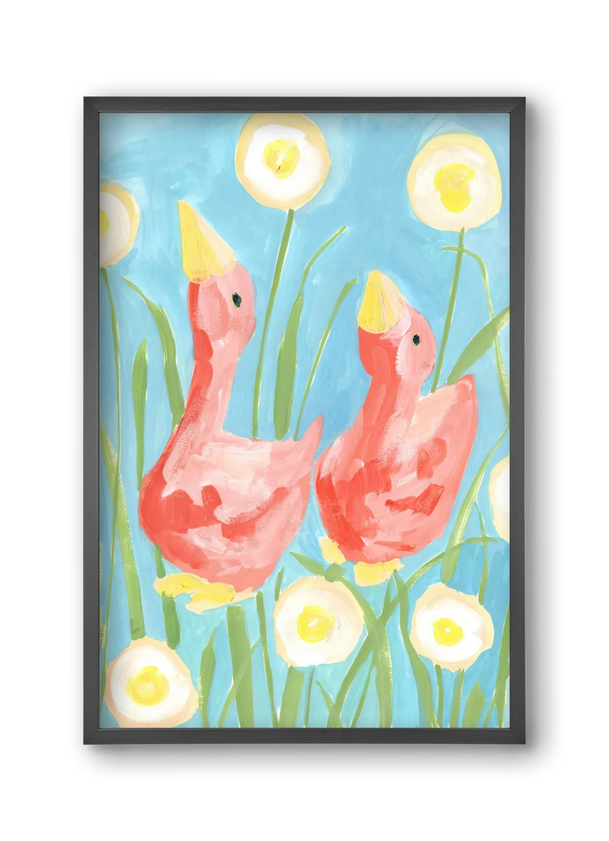 Coral Geese In The Garde - artbridge