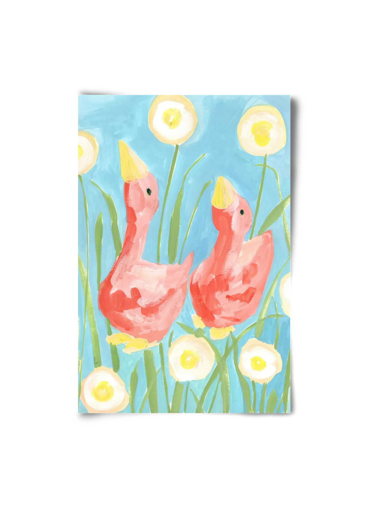Coral Geese In The Garde - artbridge
