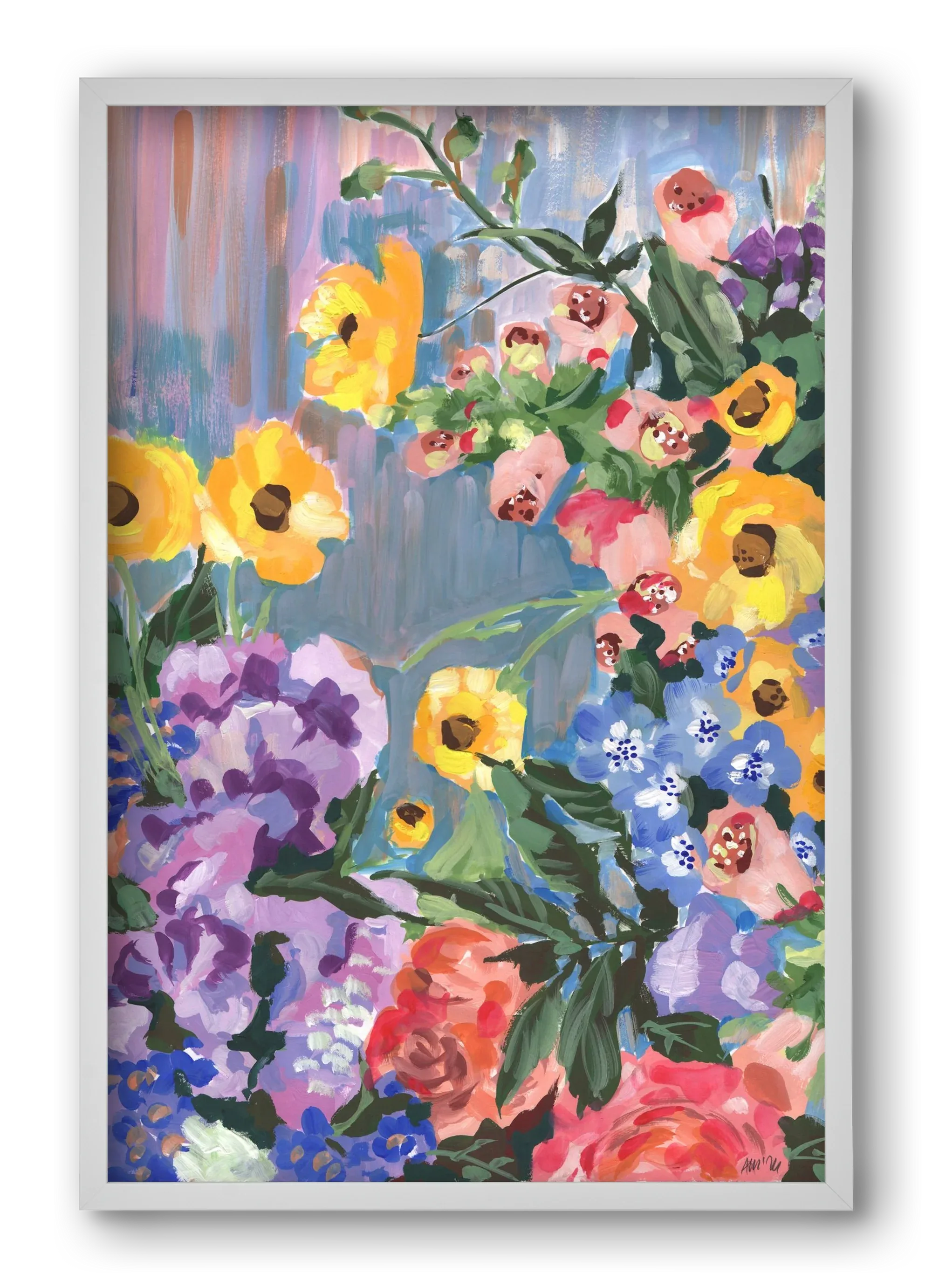 Retro Floral Bouqet - artbridge