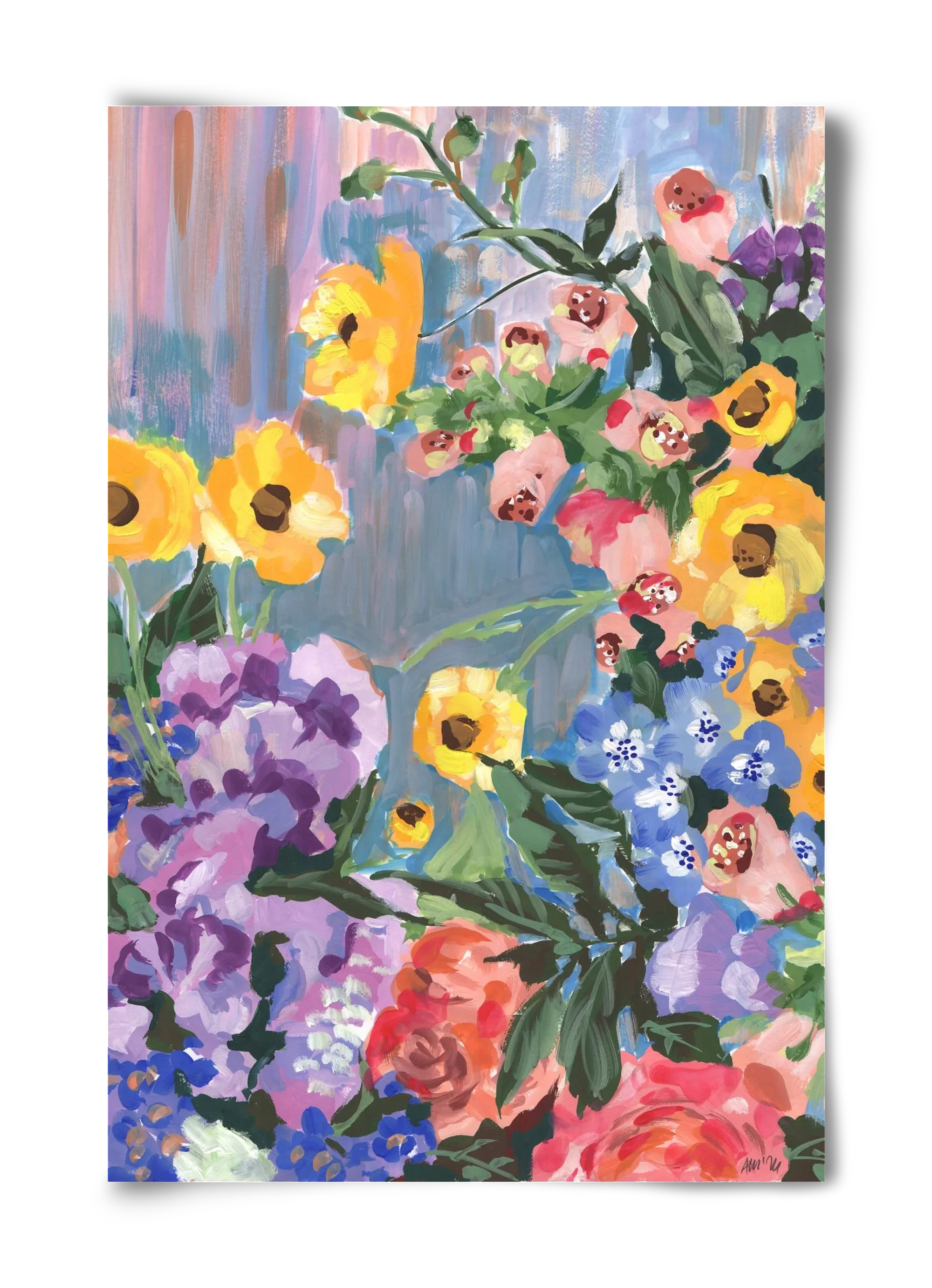Retro Floral Bouqet - artbridge