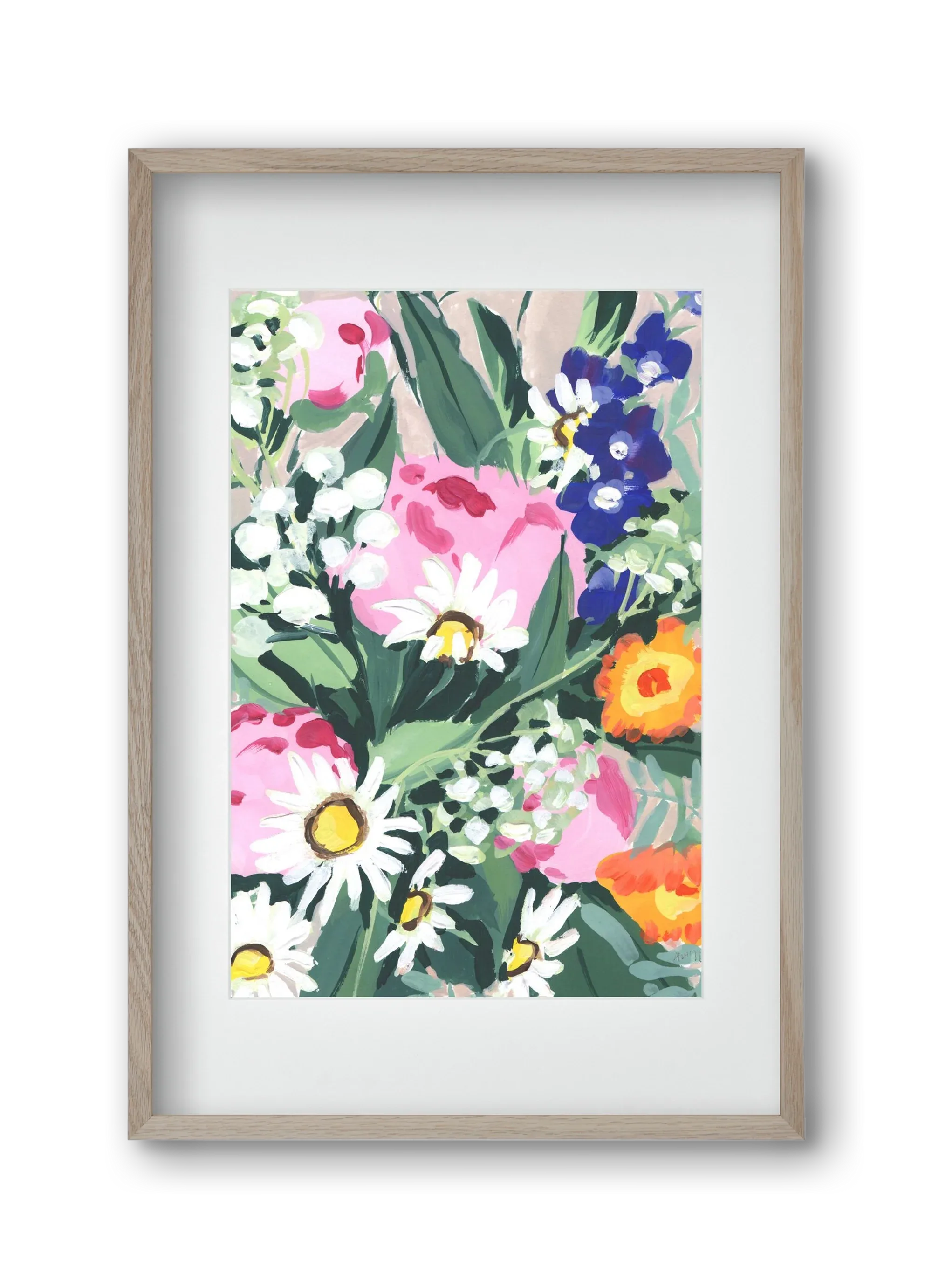 Daisies On Green Grass - artbridge