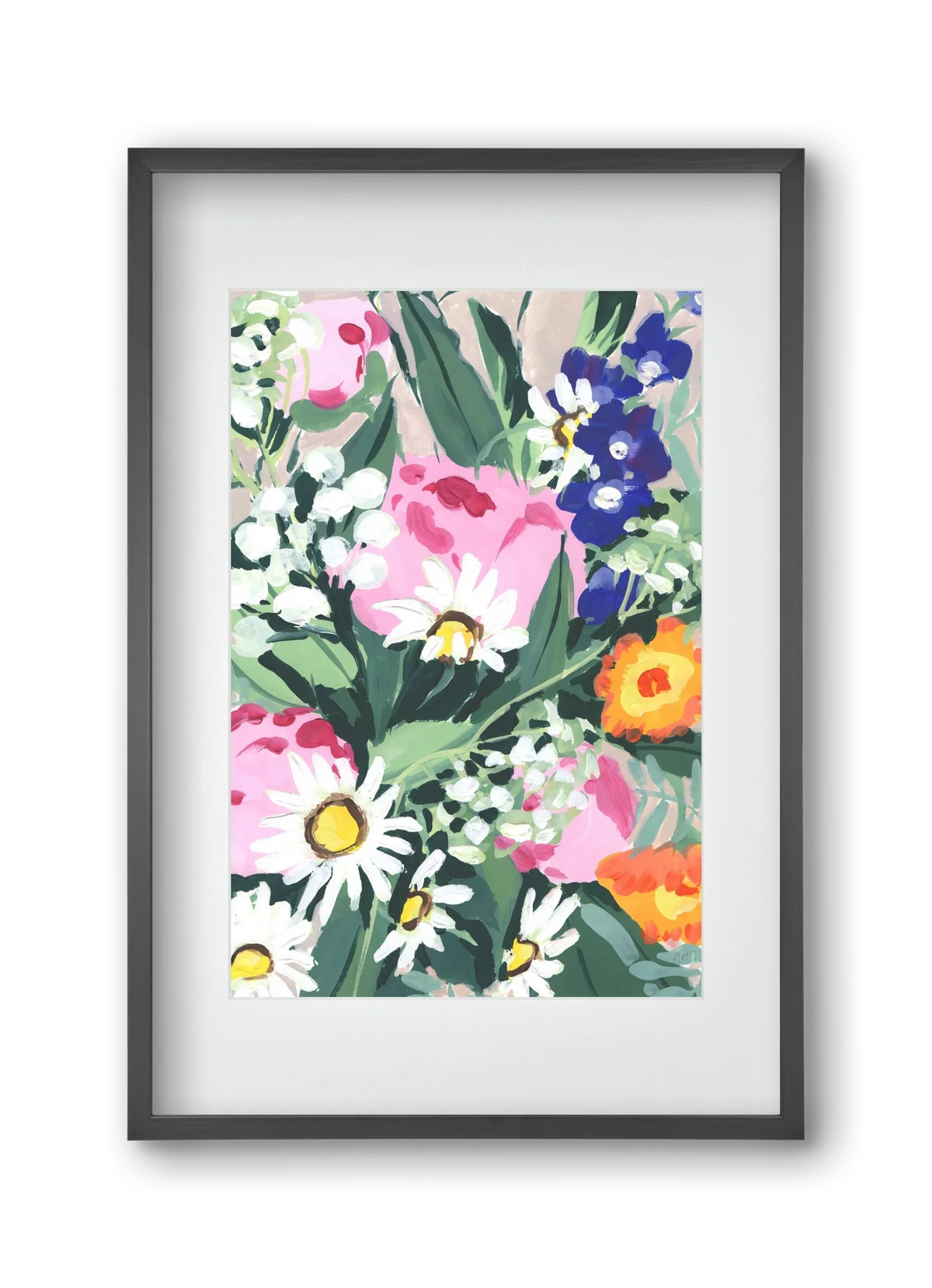 Daisies On Green Grass - artbridge