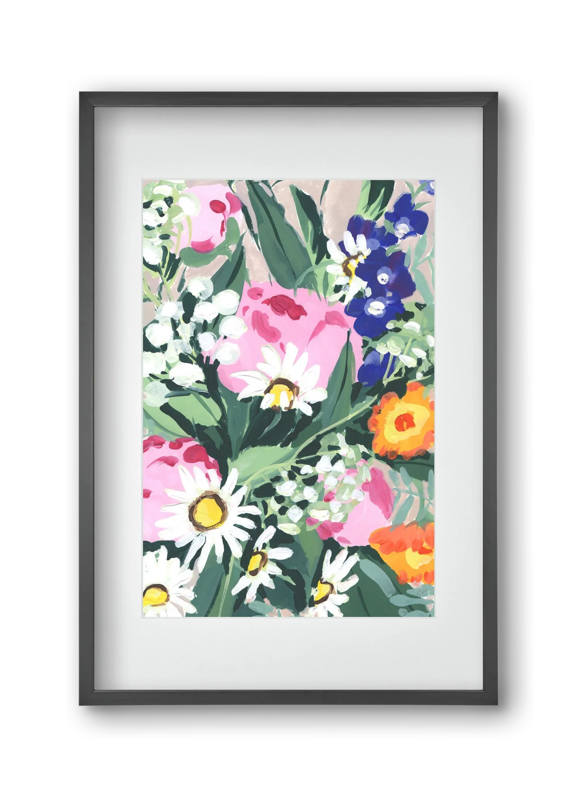 Daisies On Green Grass - artbridge