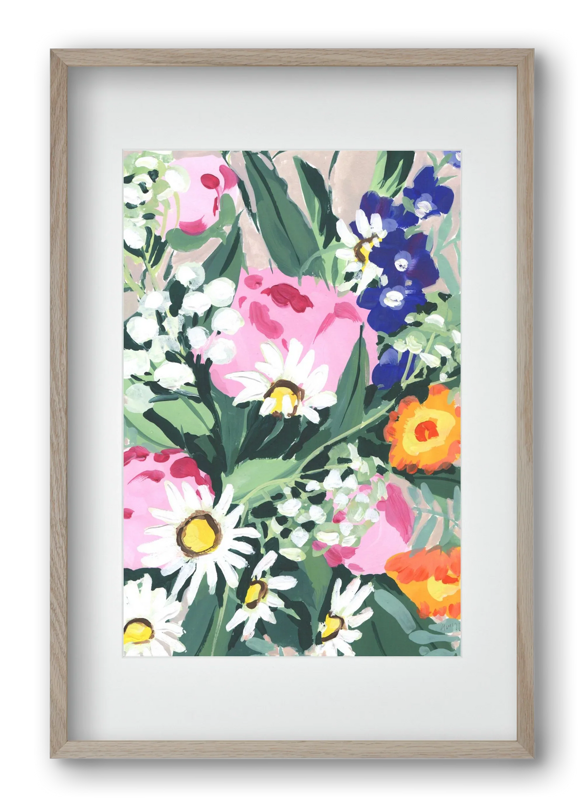 Daisies On Green Grass - artbridge