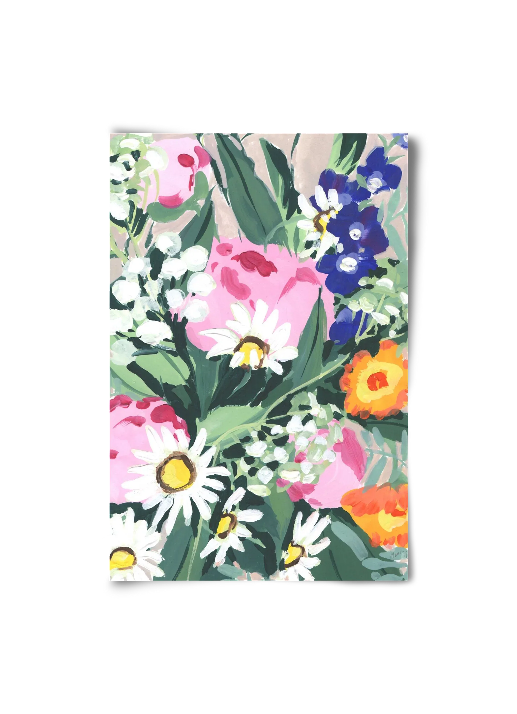 Daisies On Green Grass - artbridge
