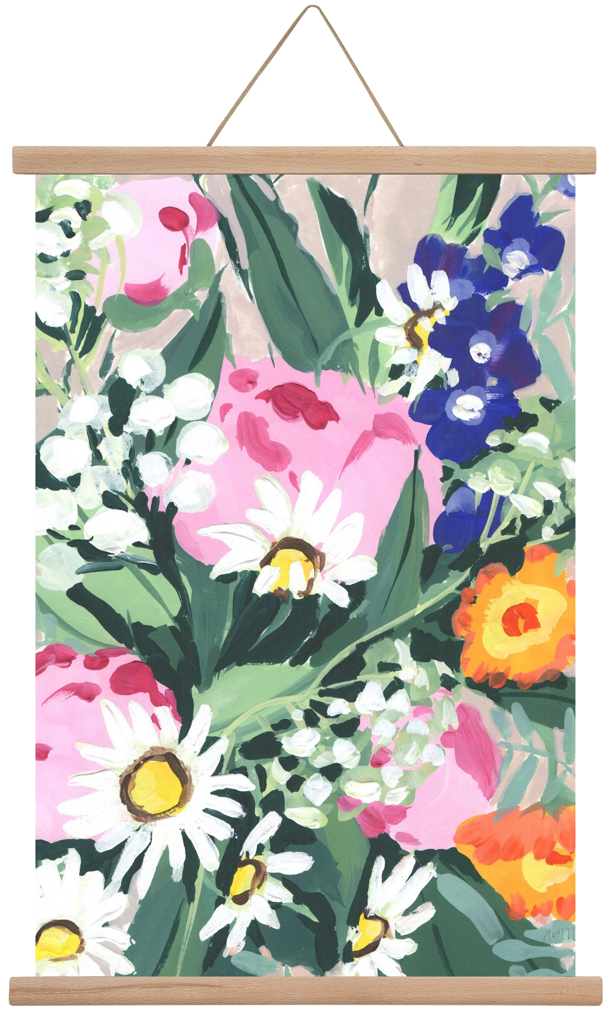 Daisies On Green Grass - artbridge