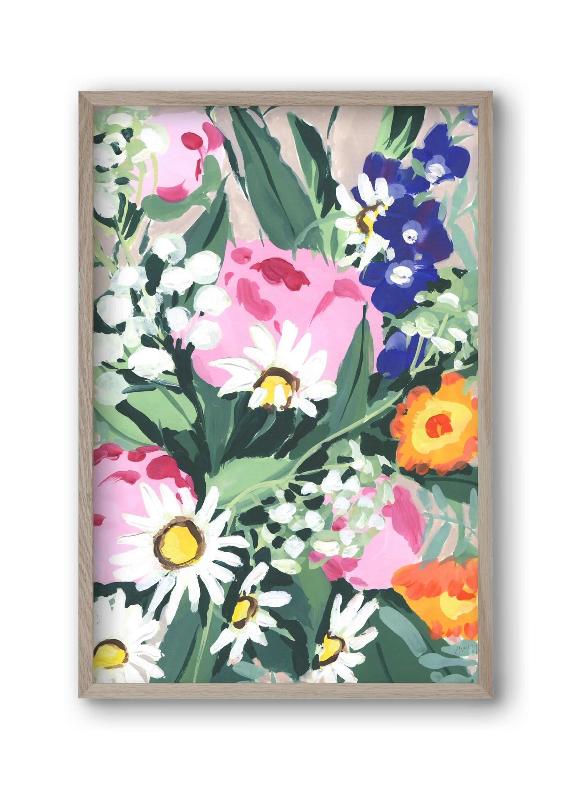 Daisies On Green Grass - artbridge