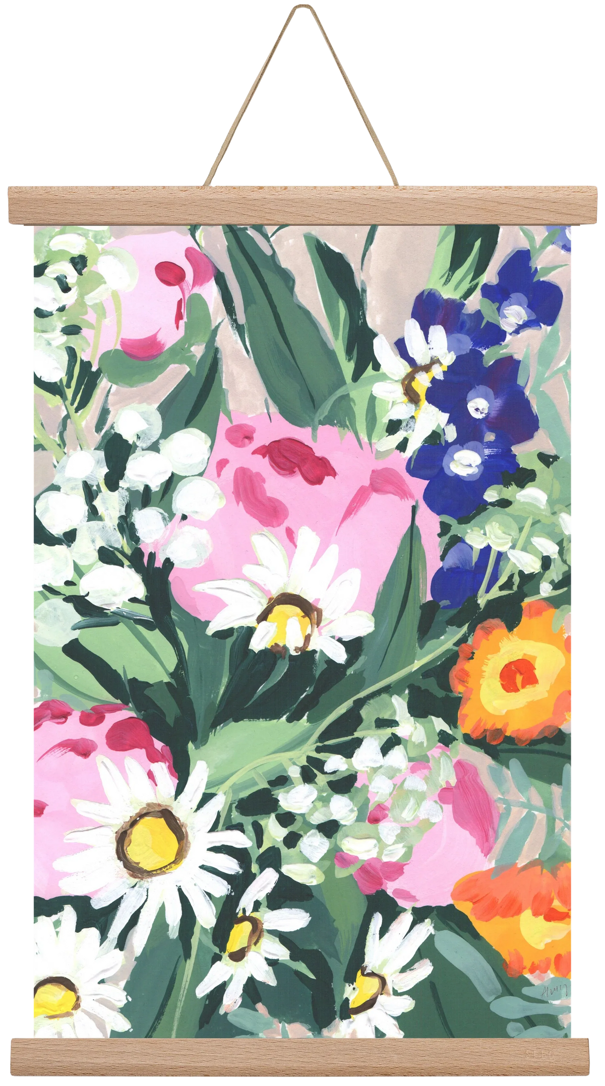 Daisies On Green Grass - artbridge