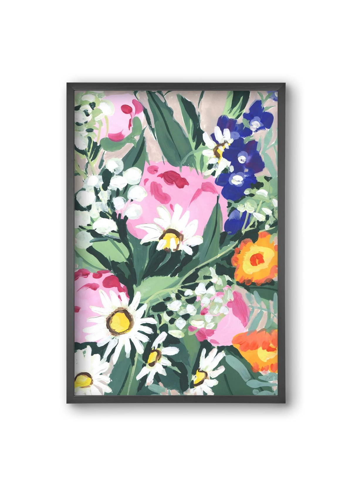 Daisies On Green Grass - artbridge