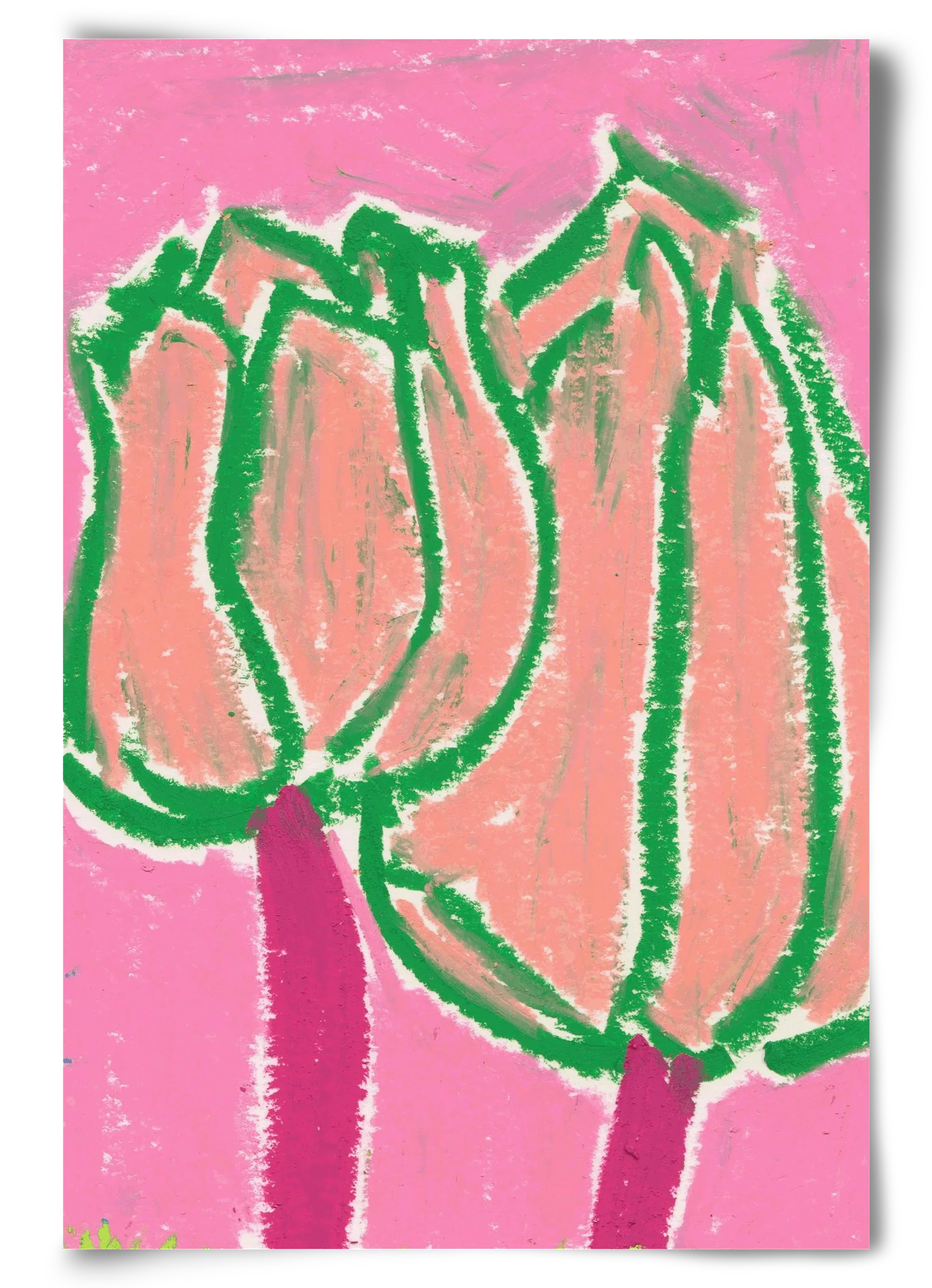 Pink tulips - artbridge