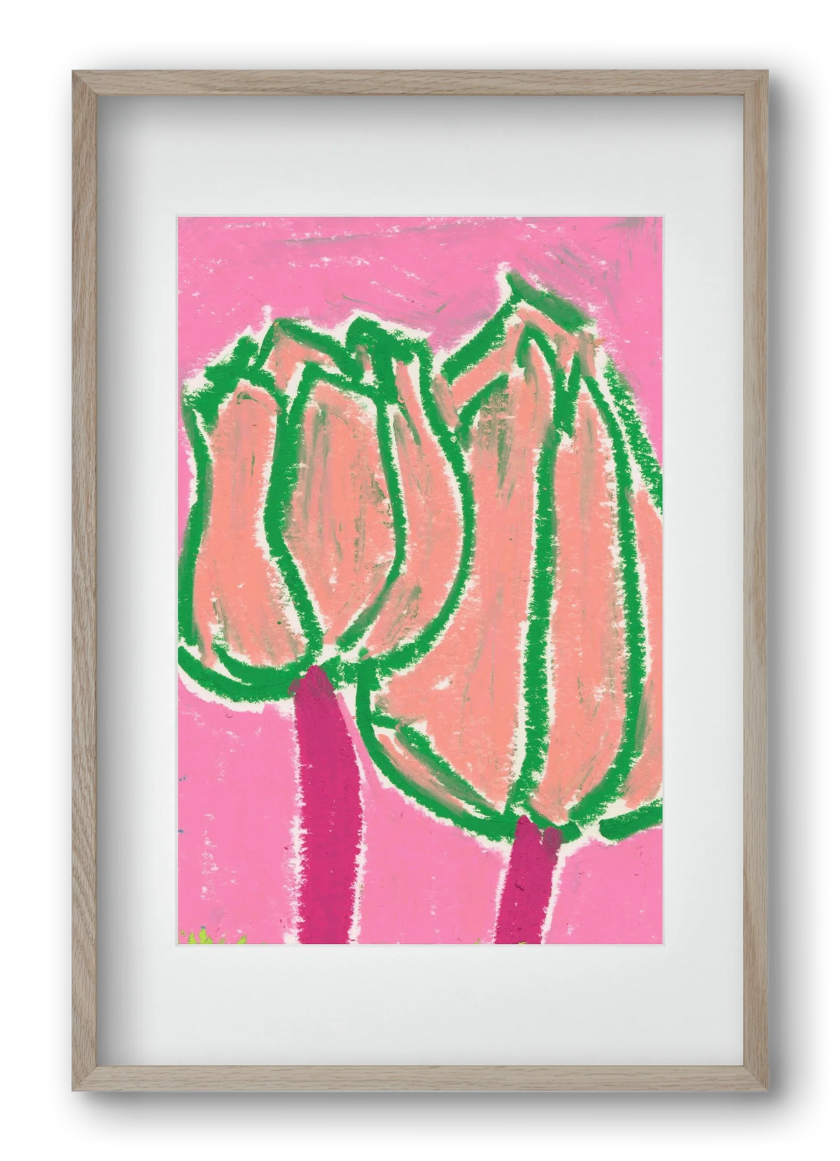 Pink tulips - artbridge