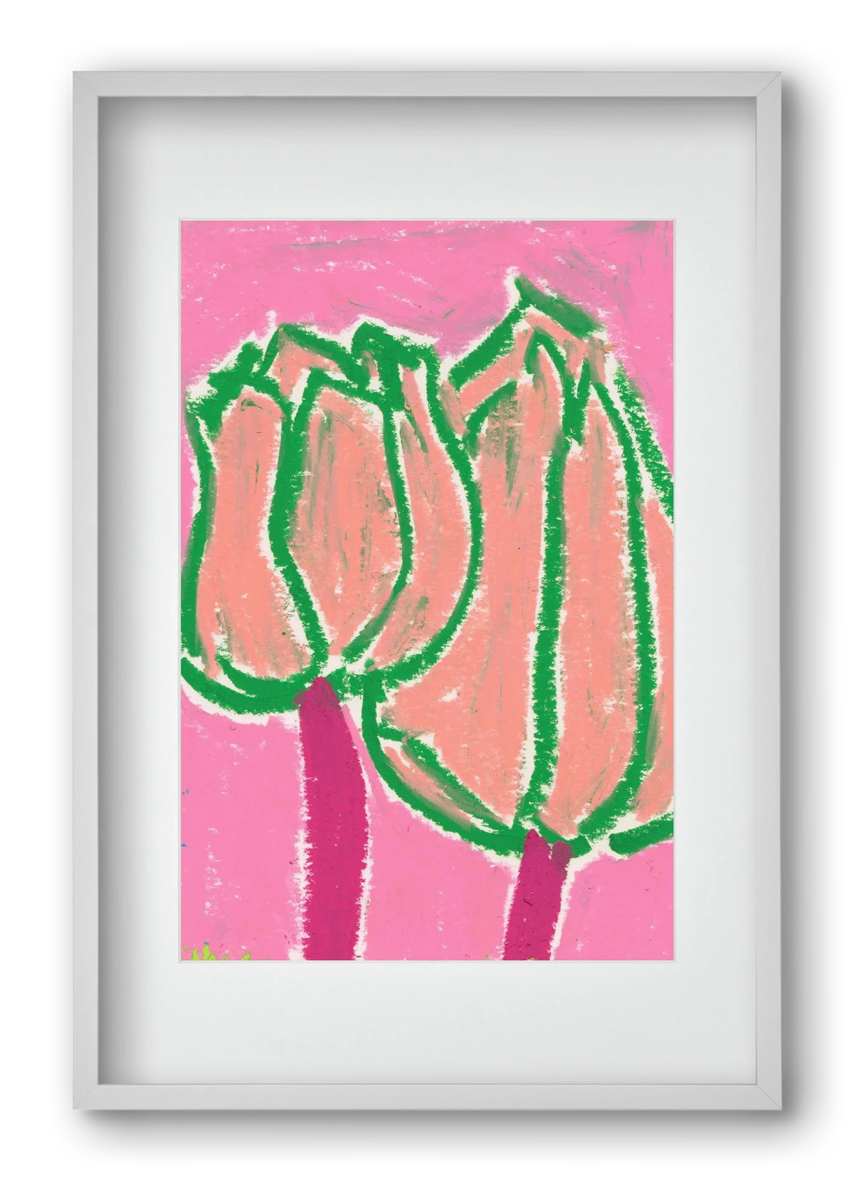 Pink tulips - artbridge