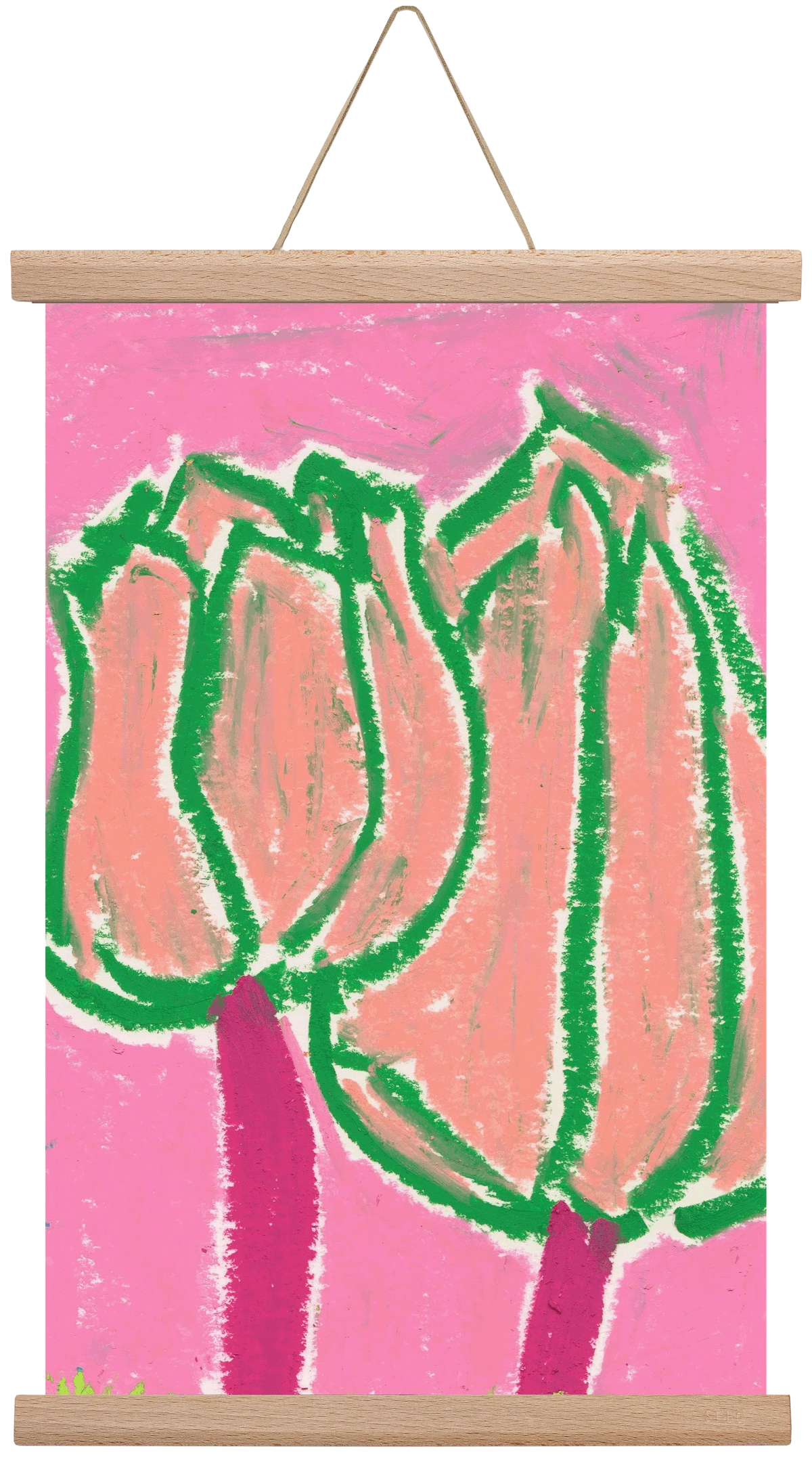 Pink tulips - artbridge