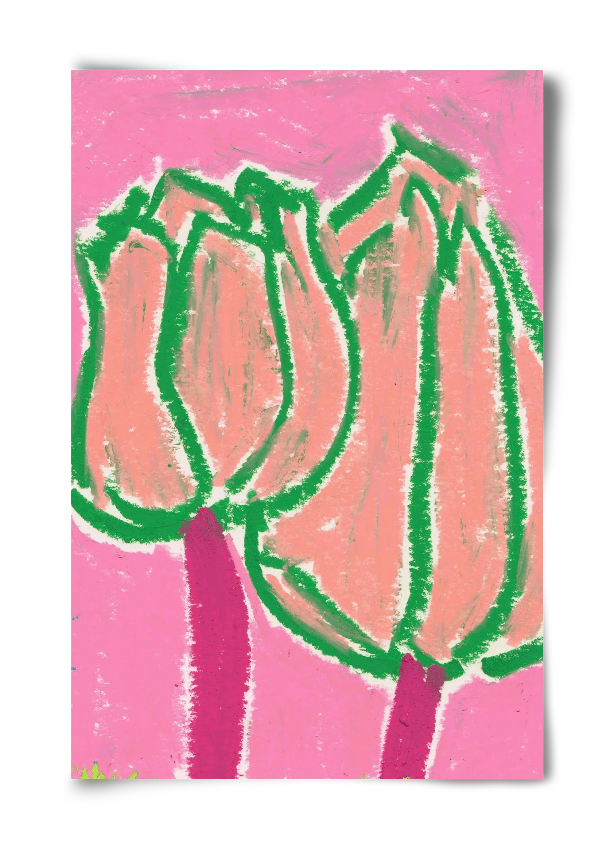 Pink tulips - artbridge