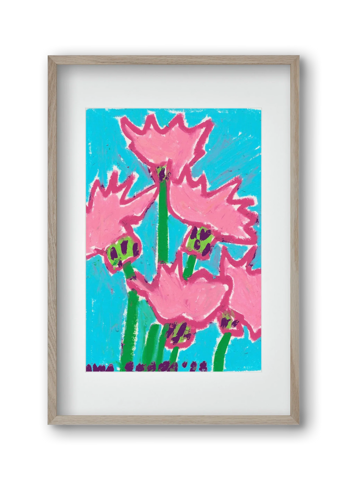 Wild Pink Flowers - artbridge