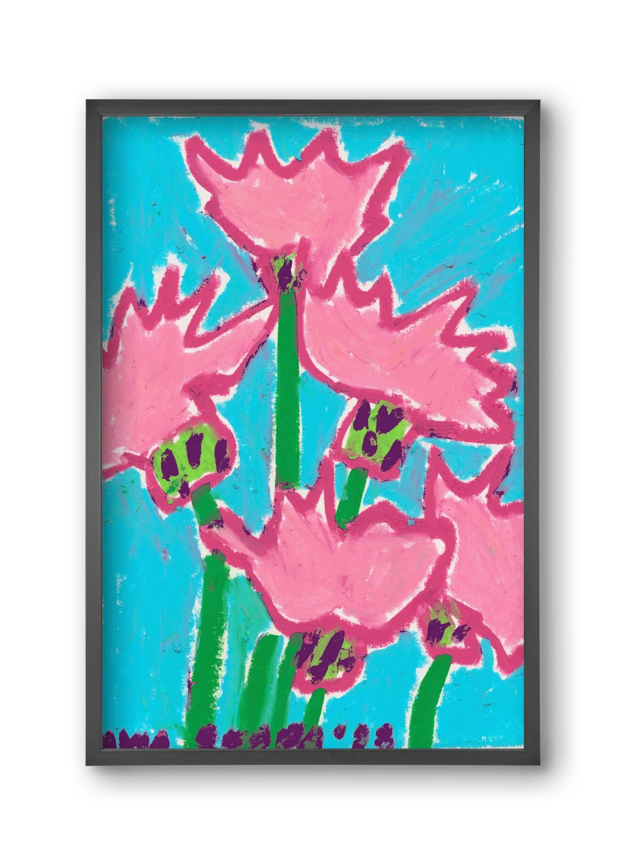Wild Pink Flowers - artbridge