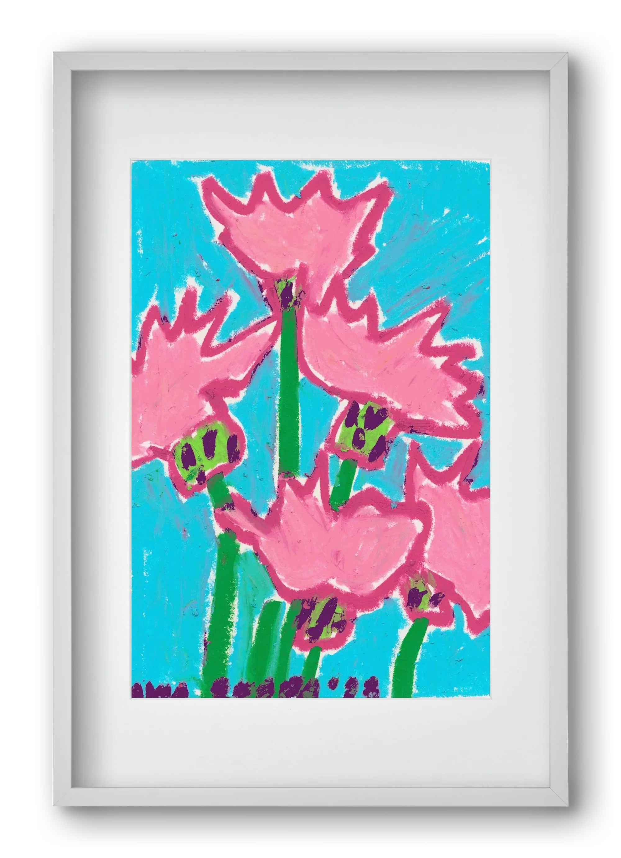 Wild Pink Flowers - artbridge