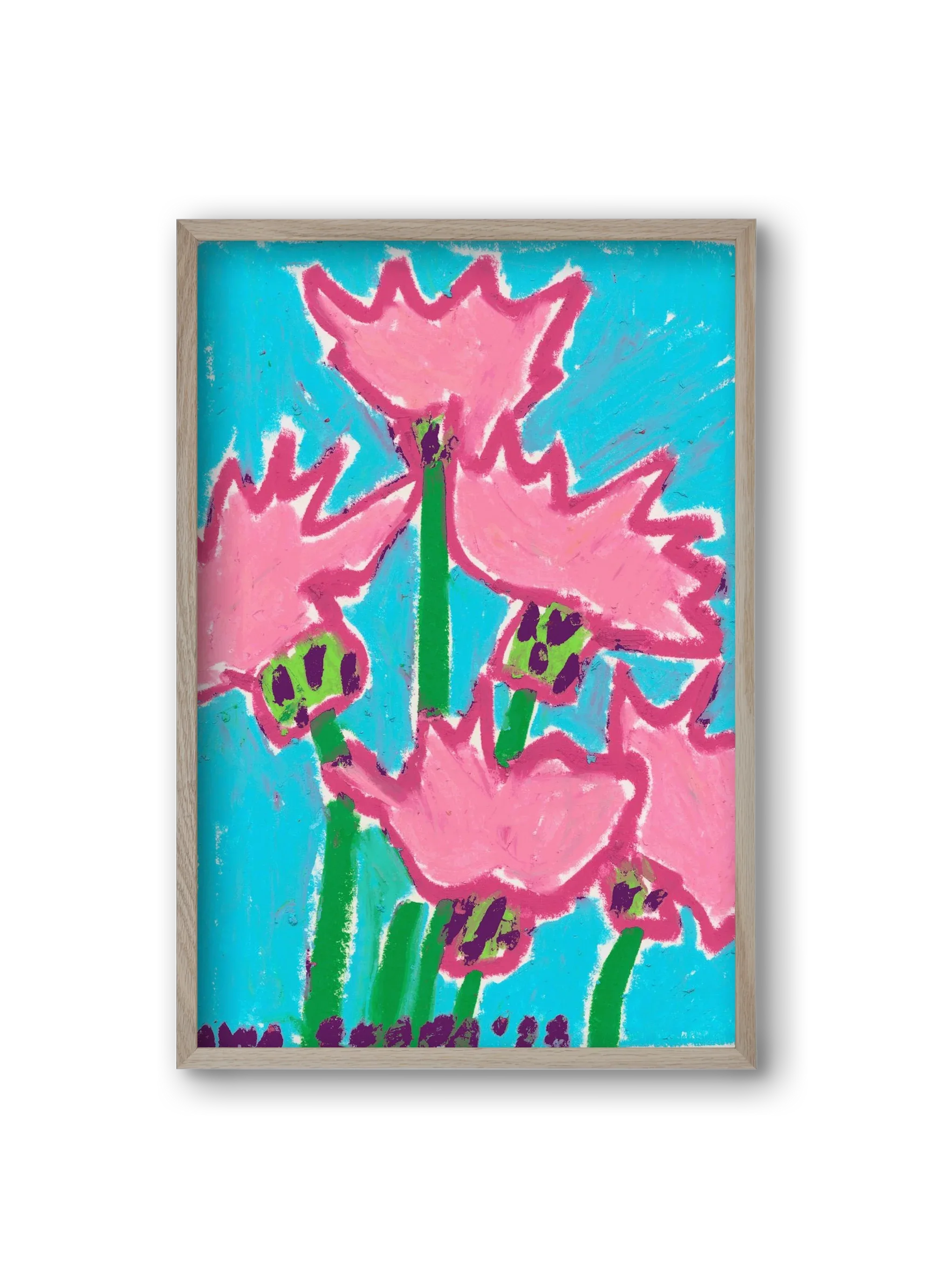 Wild Pink Flowers - artbridge
