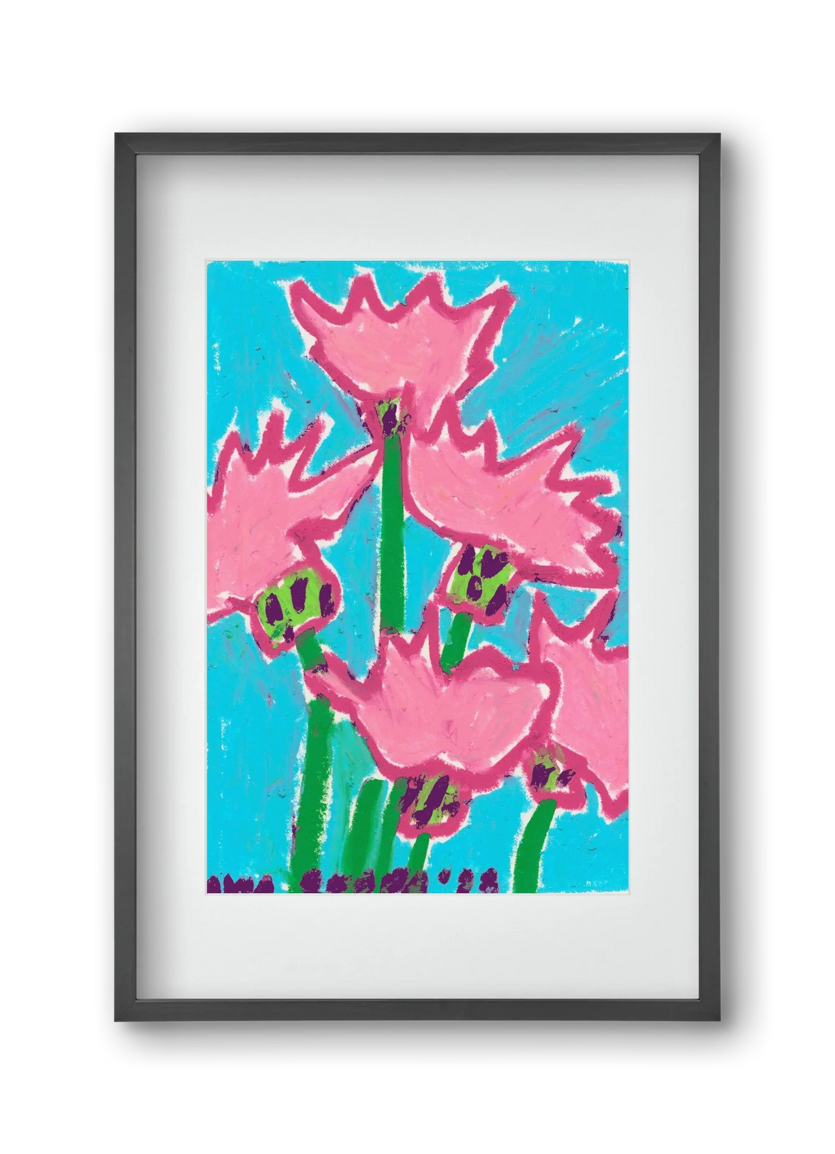 Wild Pink Flowers - artbridge