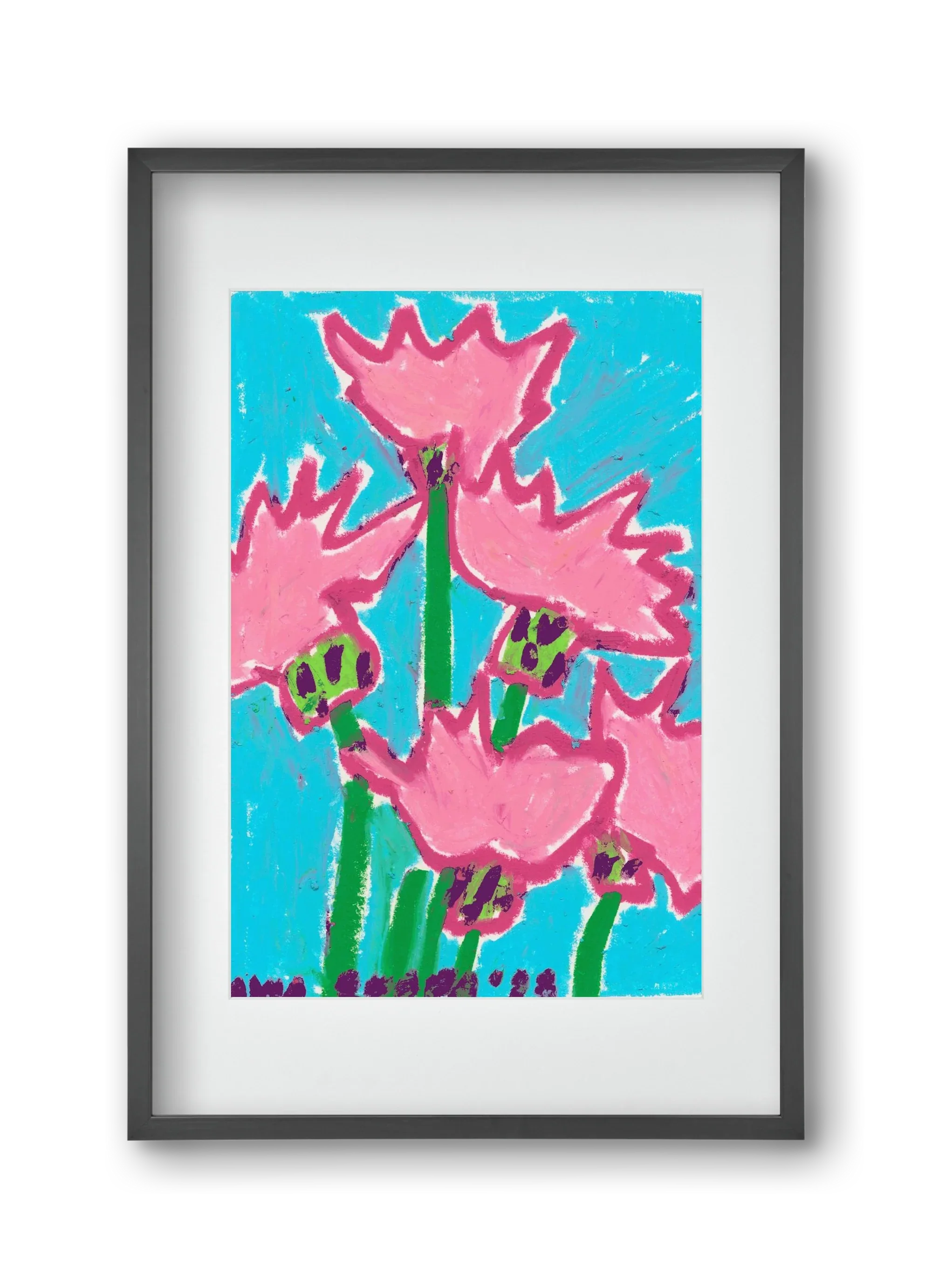 Wild Pink Flowers - artbridge