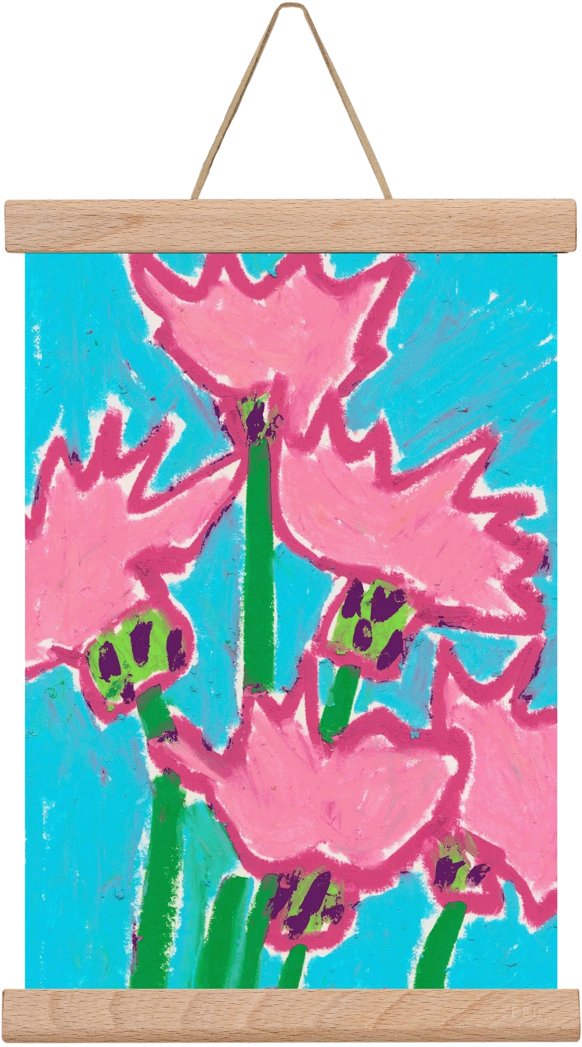 Wild Pink Flowers - artbridge