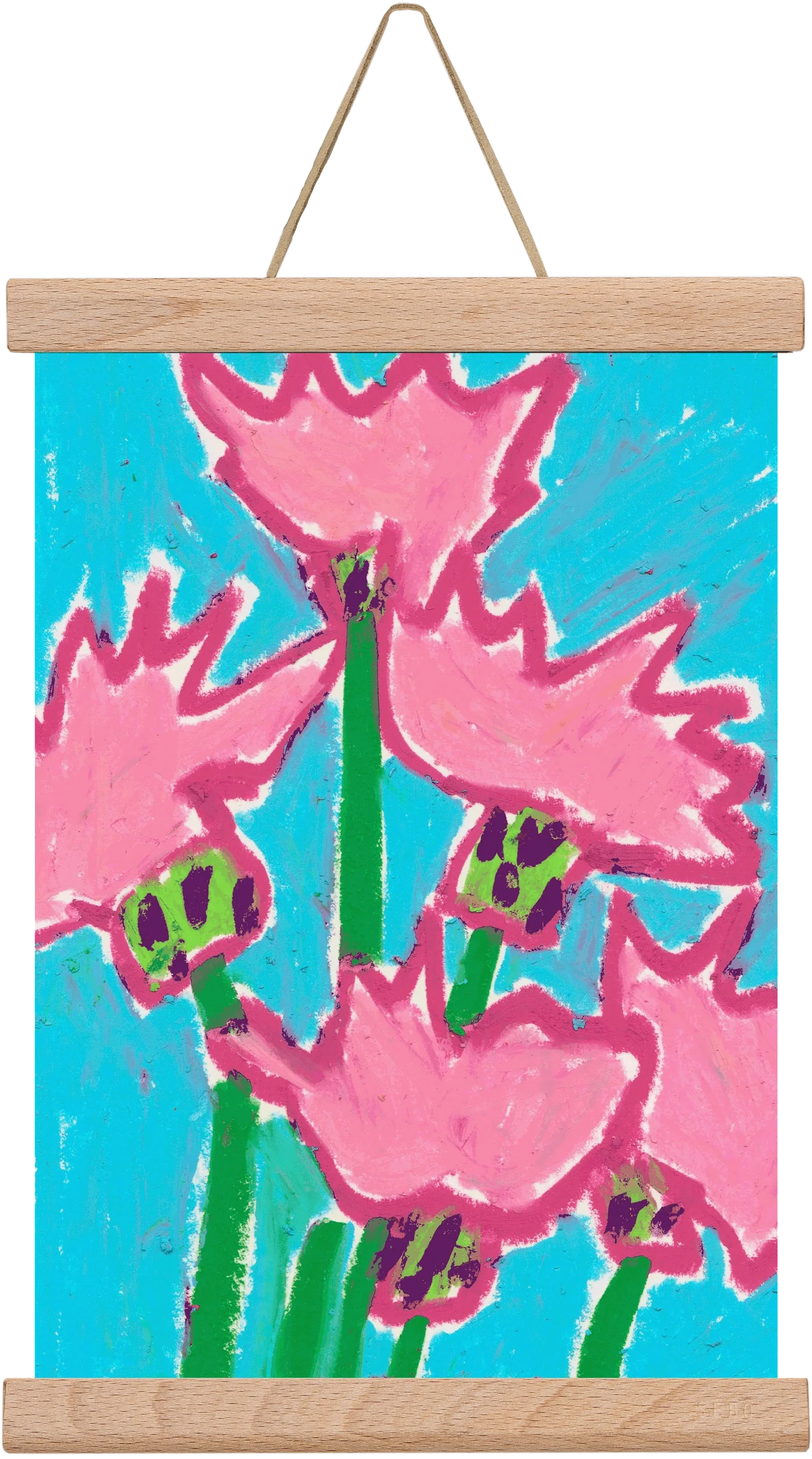 Wild Pink Flowers - artbridge