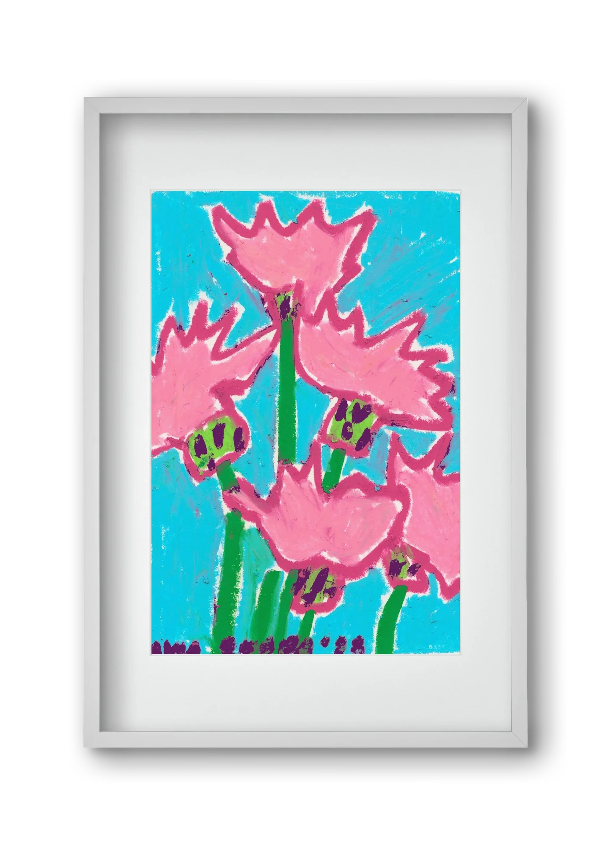 Wild Pink Flowers - artbridge